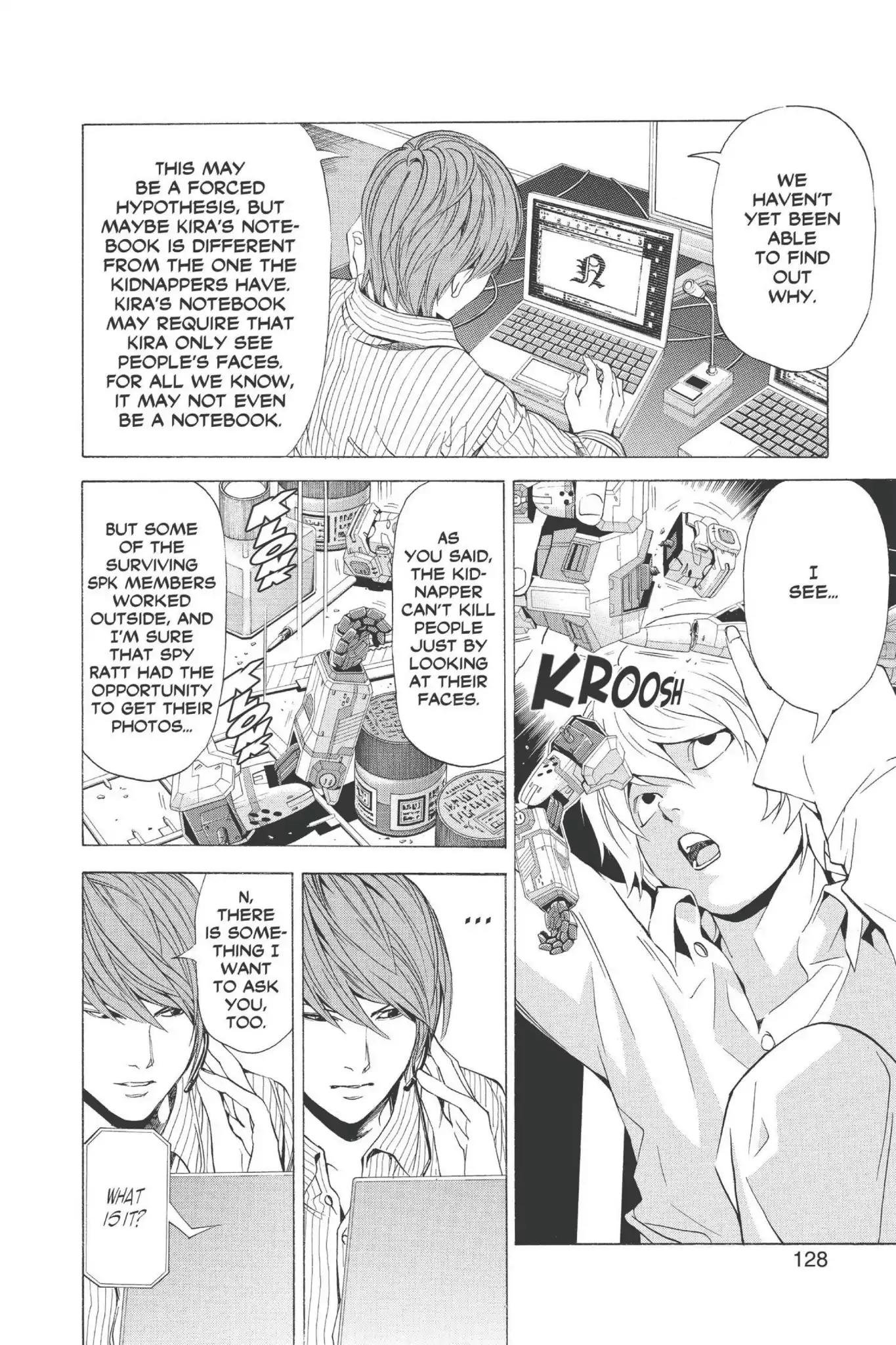 Death Note manga, chapter 67, page 12 of 20