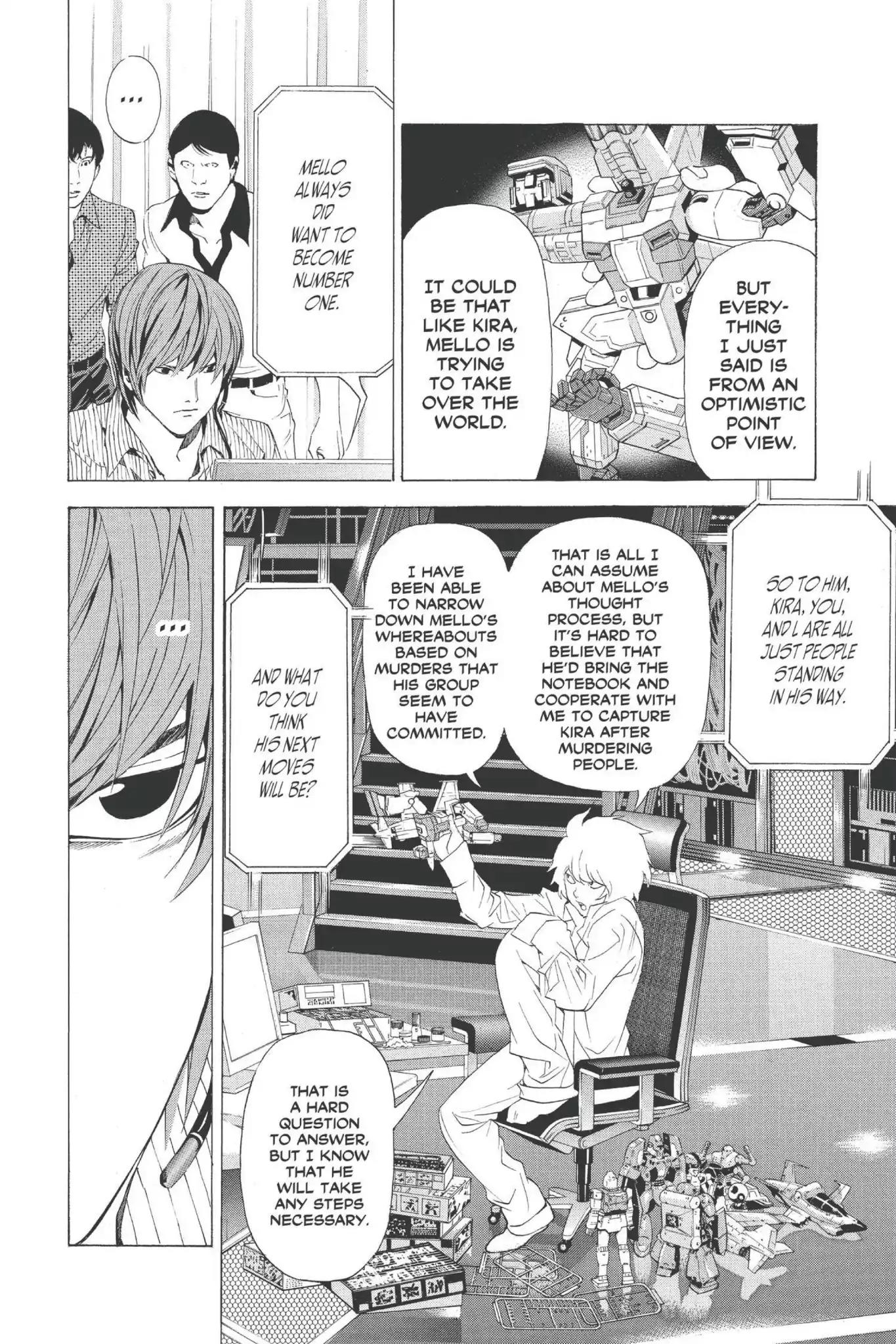 Death Note manga, chapter 67, page 16 of 20