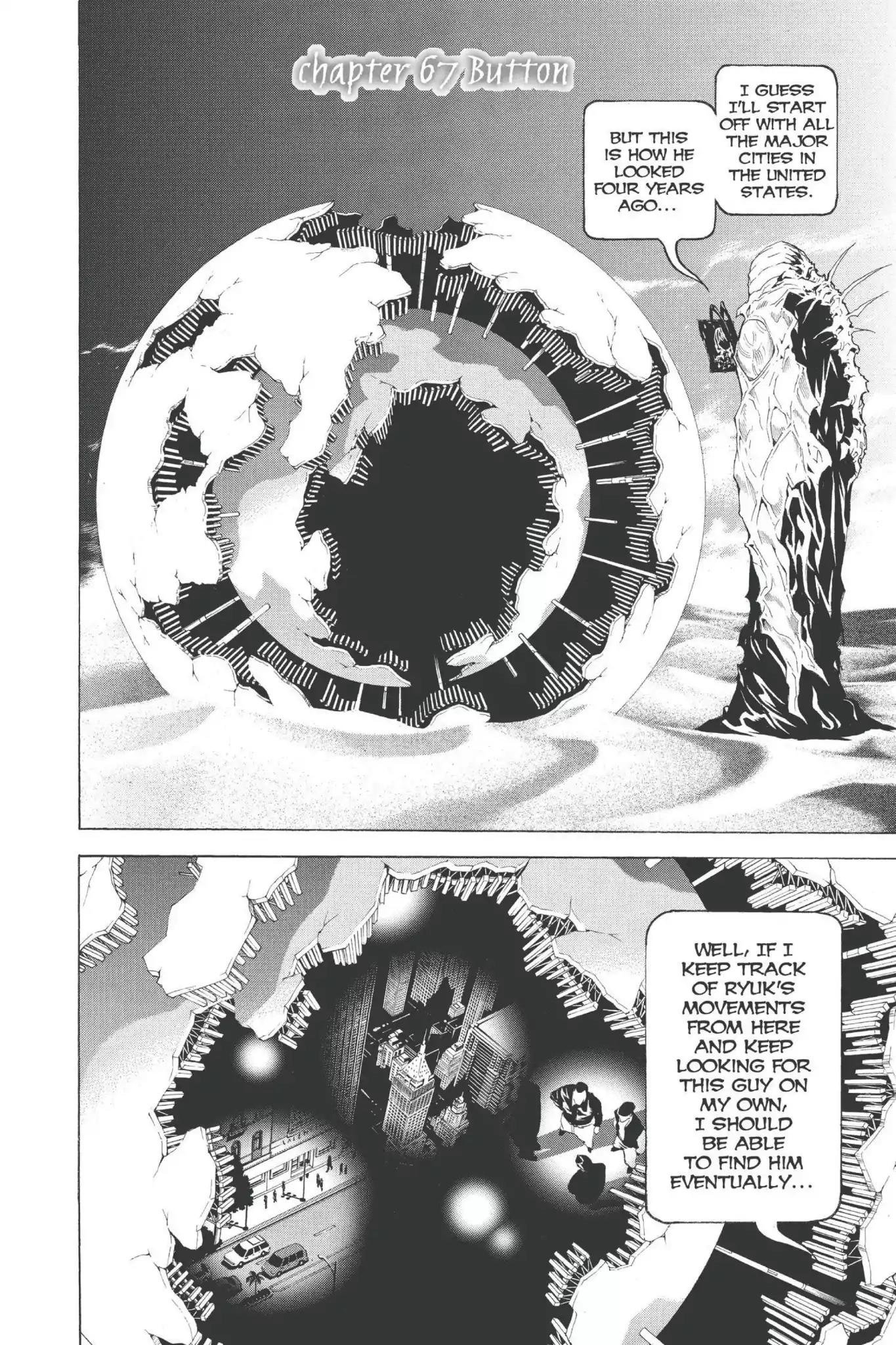 Death Note manga, chapter 67, page 2 of 20