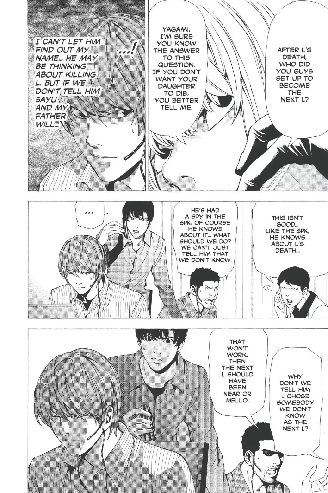 Death Note manga, chapter 67, page 6 of 20