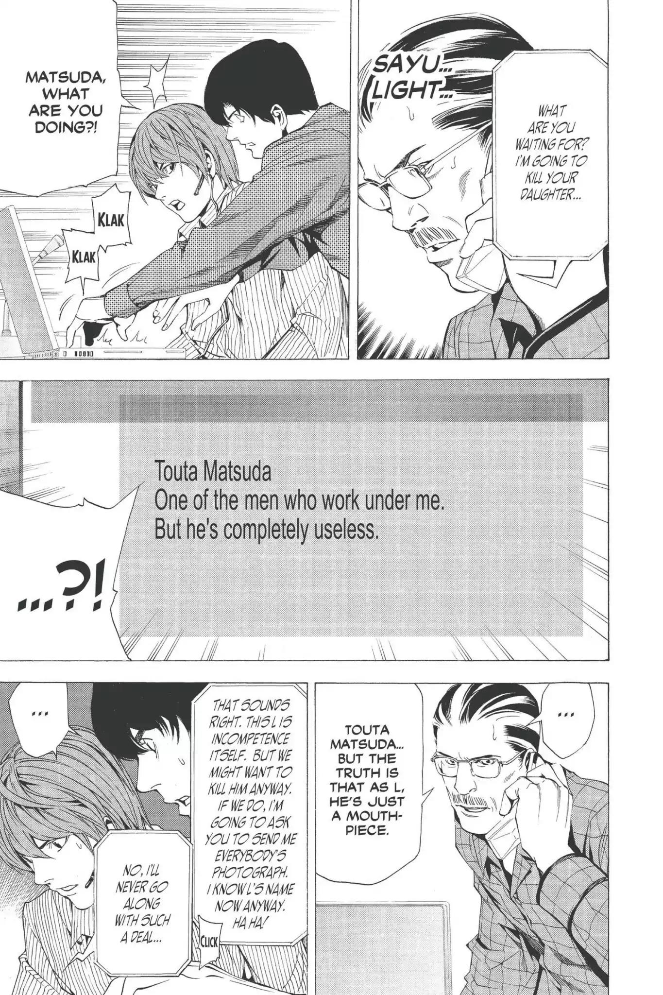 Death Note manga, chapter 67, page 7 of 20