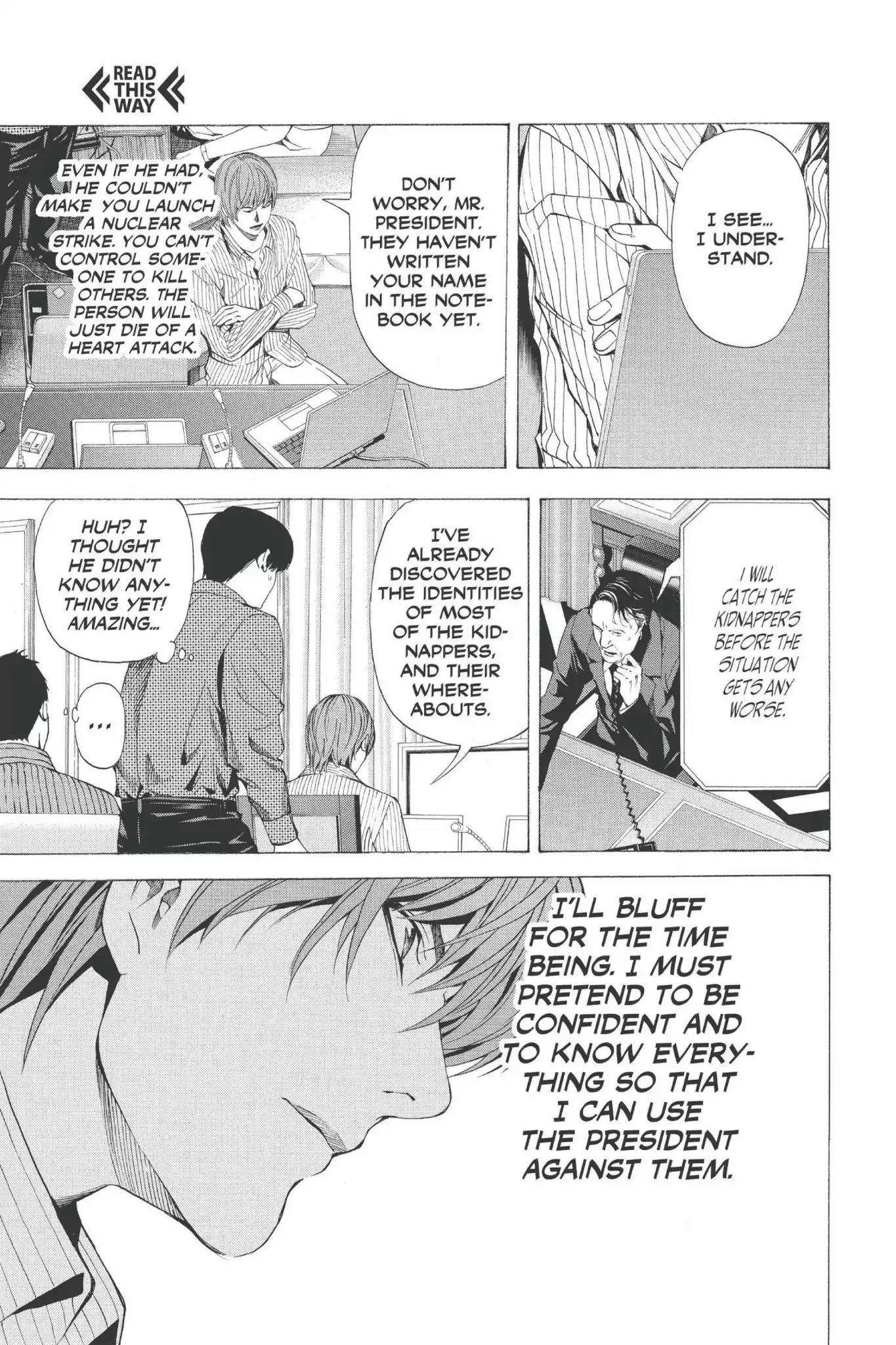 Death Note manga, chapter 68, page 11 of 20