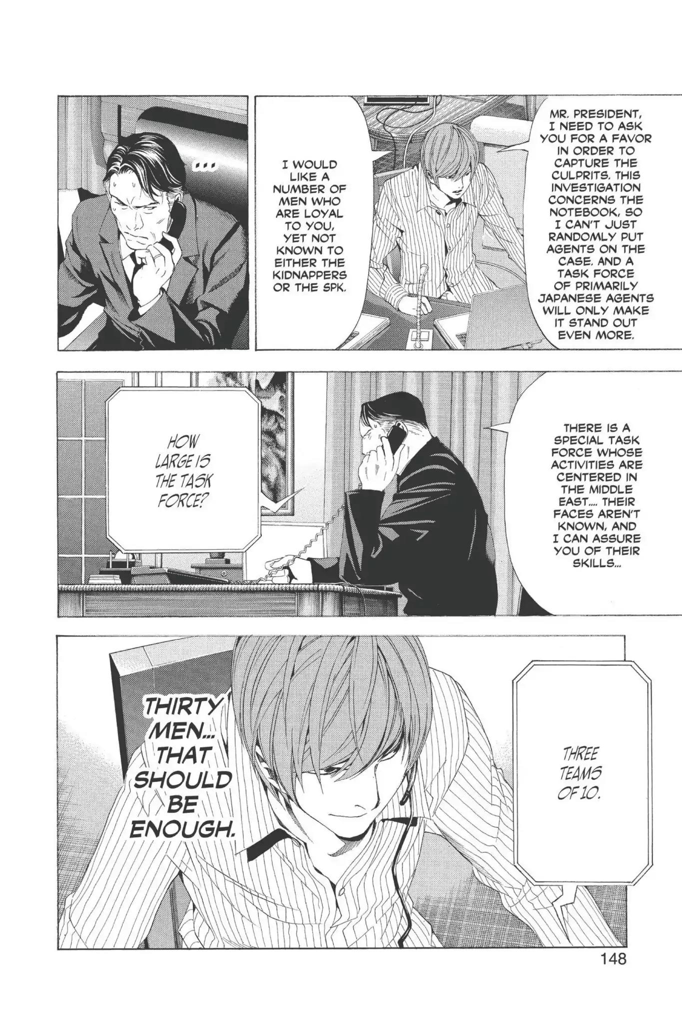 Death Note manga, chapter 68, page 12 of 20