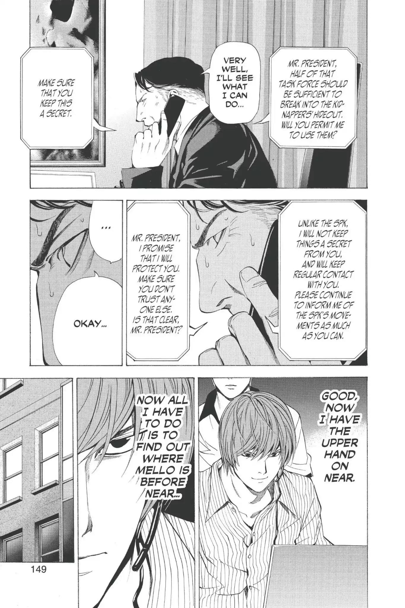 Death Note manga, chapter 68, page 13 of 20
