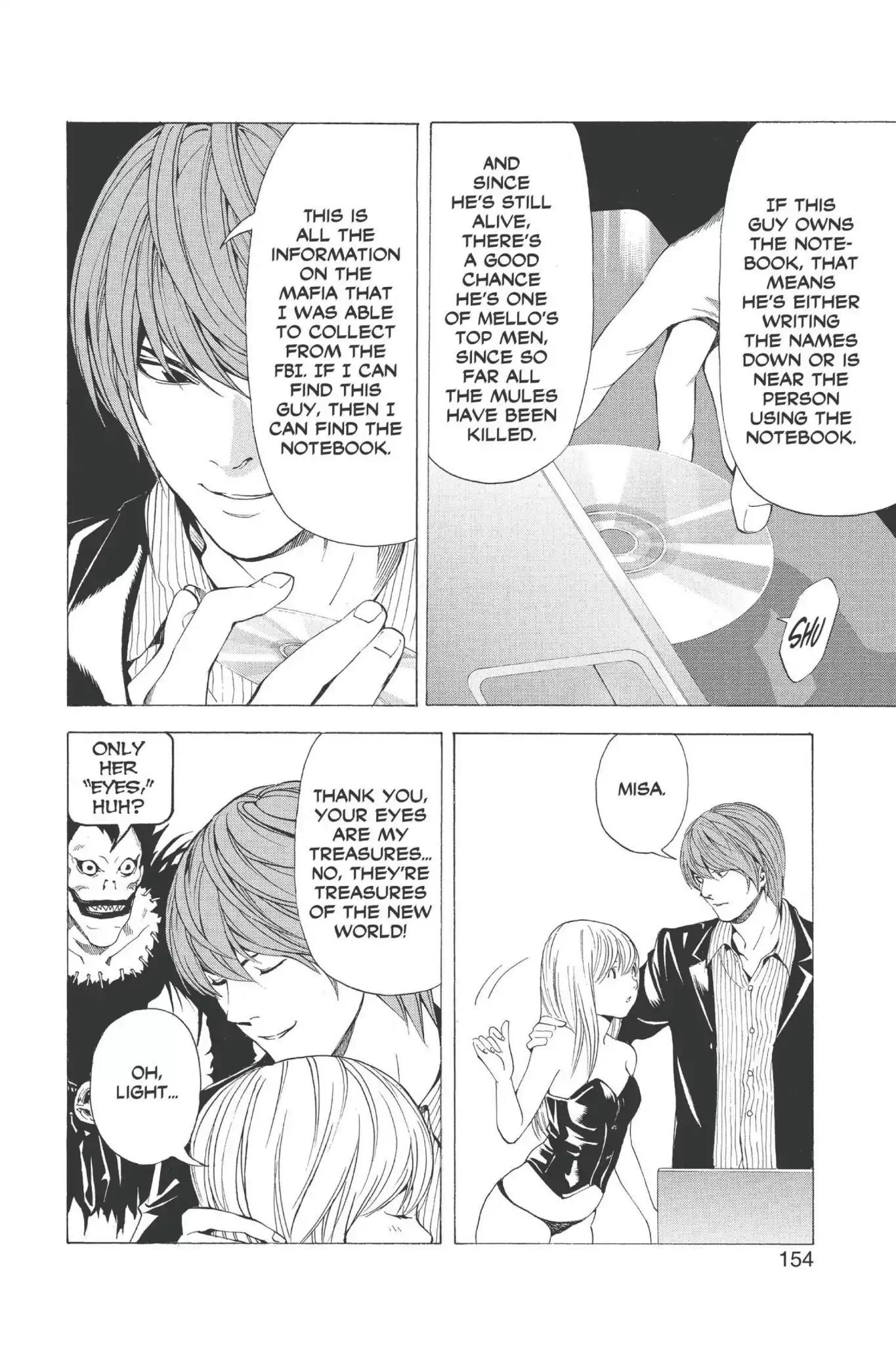 Death Note manga, chapter 68, page 18 of 20