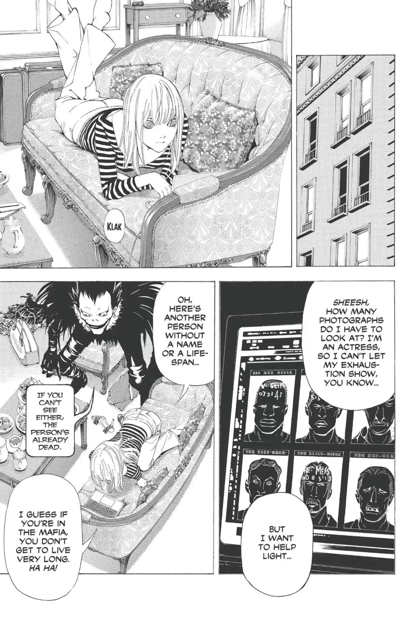 Death Note manga, chapter 68, page 5 of 20