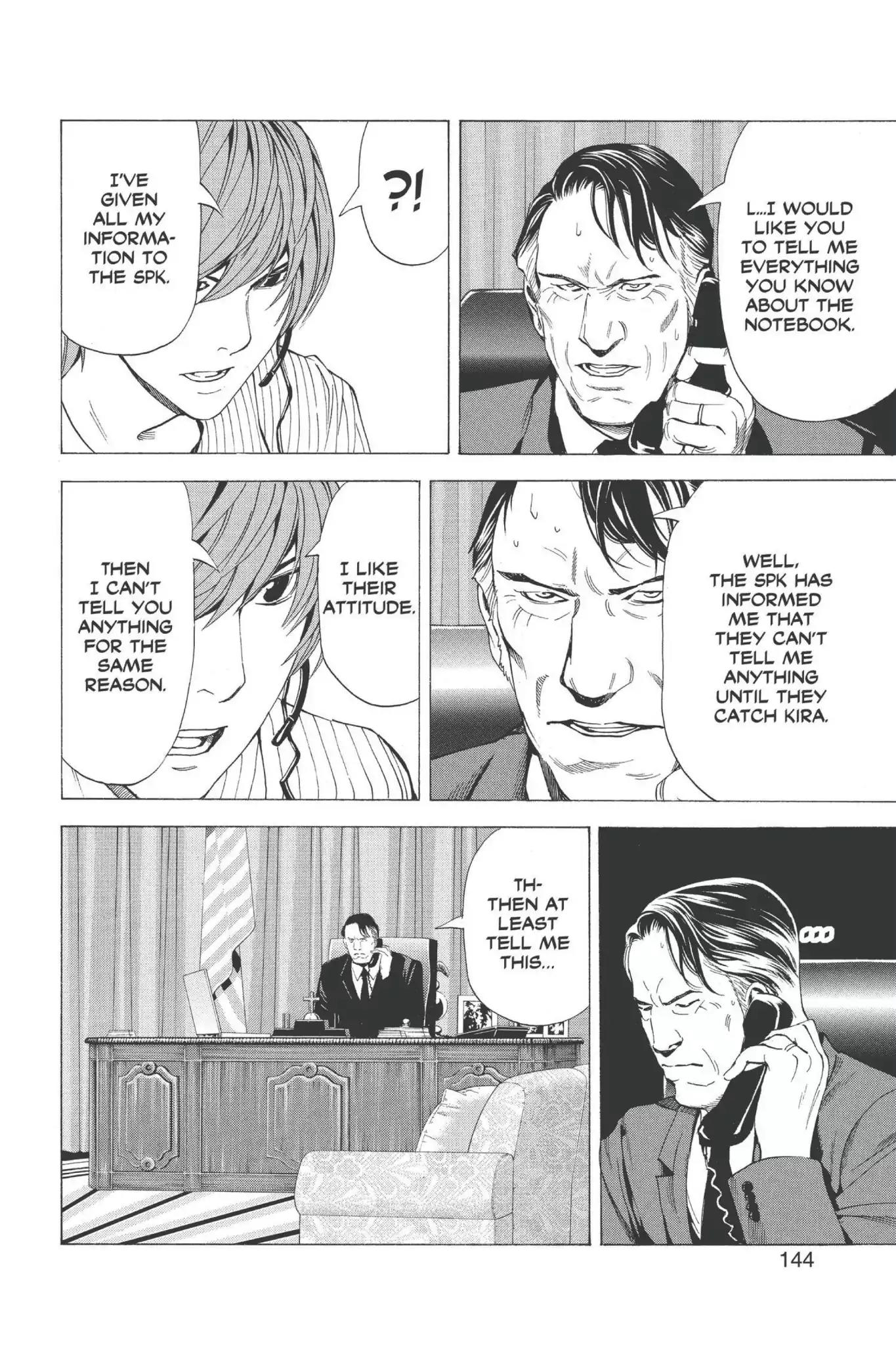 Death Note manga, chapter 68, page 8 of 20