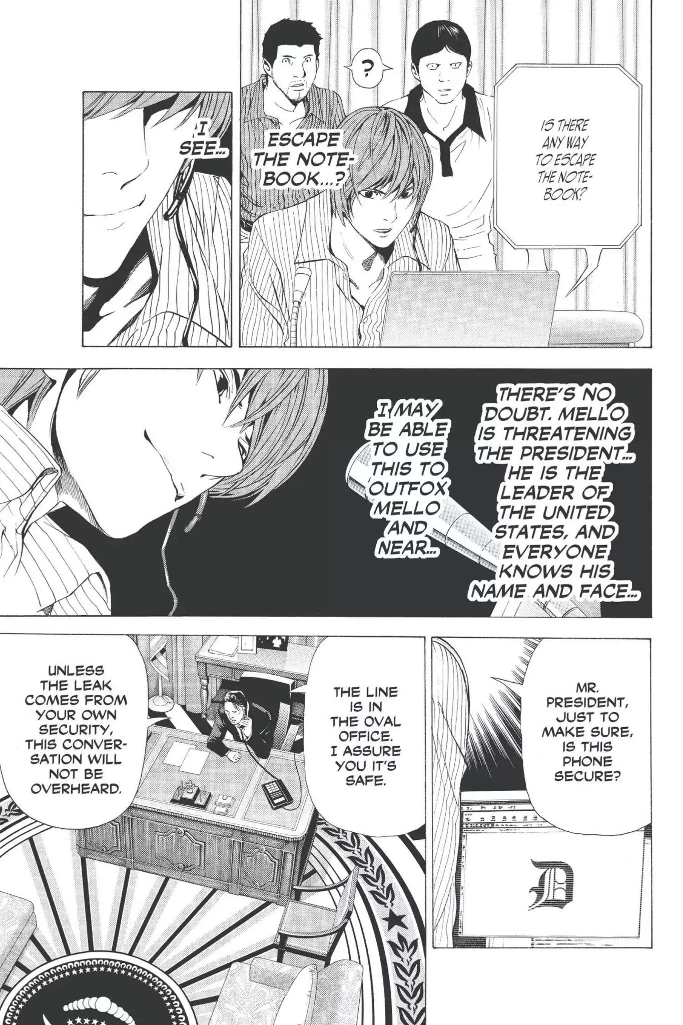Death Note manga, chapter 68, page 9 of 20