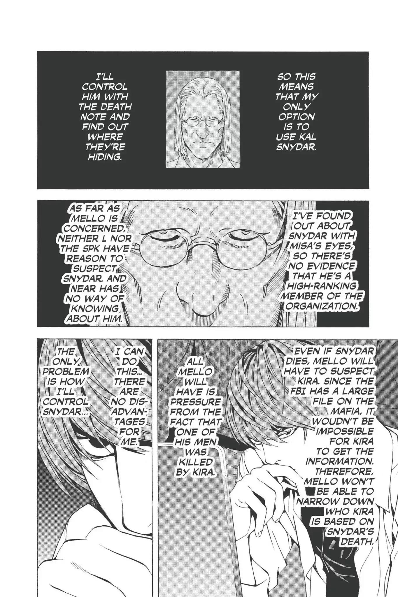 Death Note manga, chapter 69, page 10 of 22
