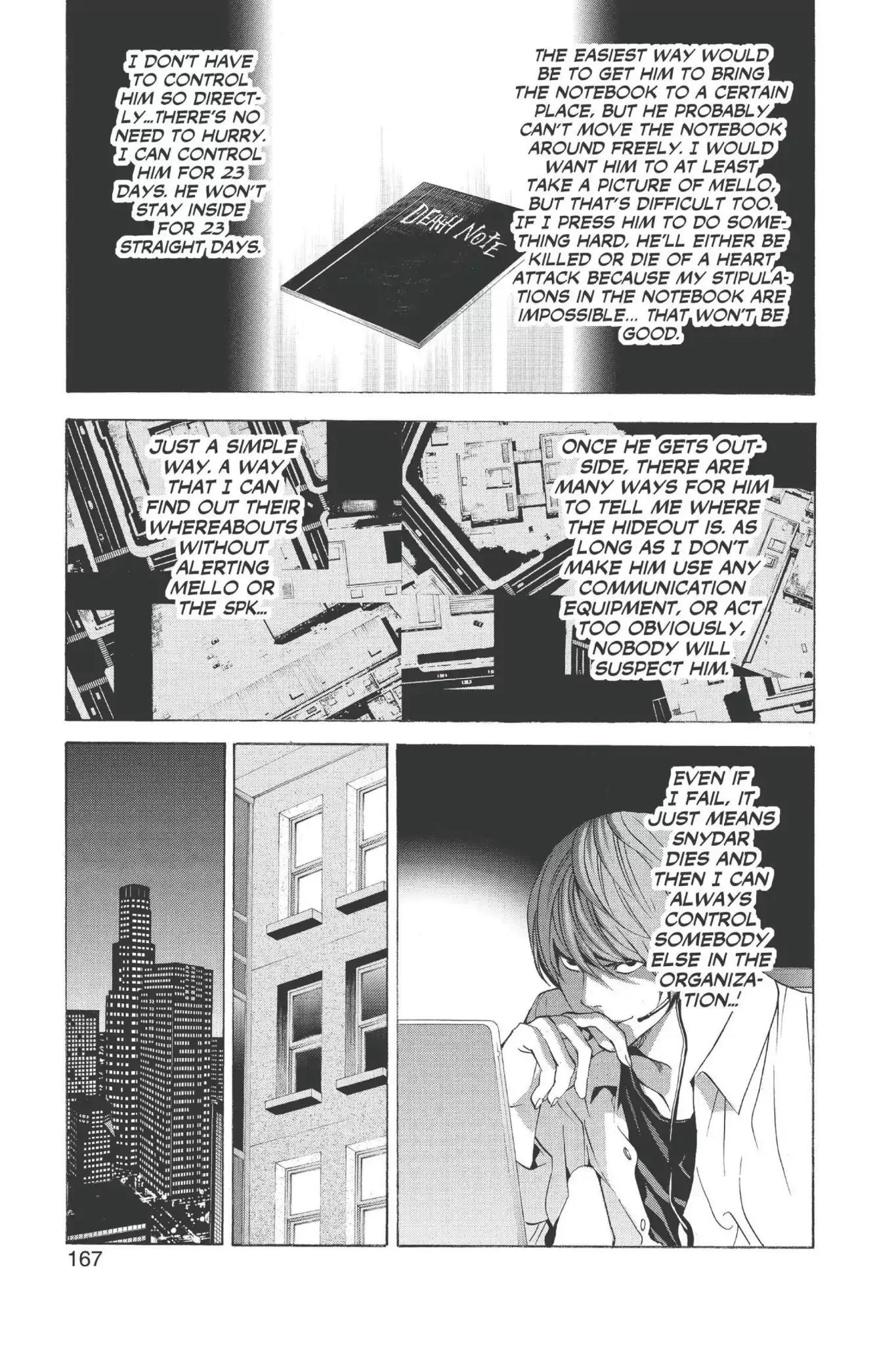 Death Note manga, chapter 69, page 11 of 22
