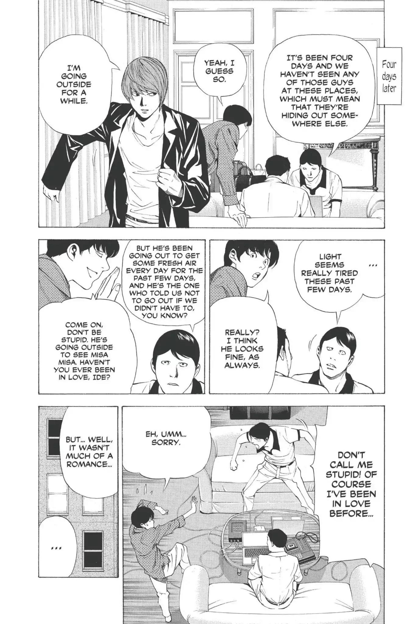Death Note manga, chapter 69, page 12 of 22
