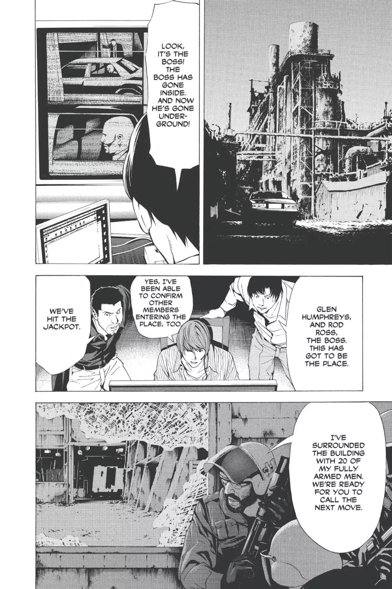Death Note manga, chapter 69, page 16 of 22