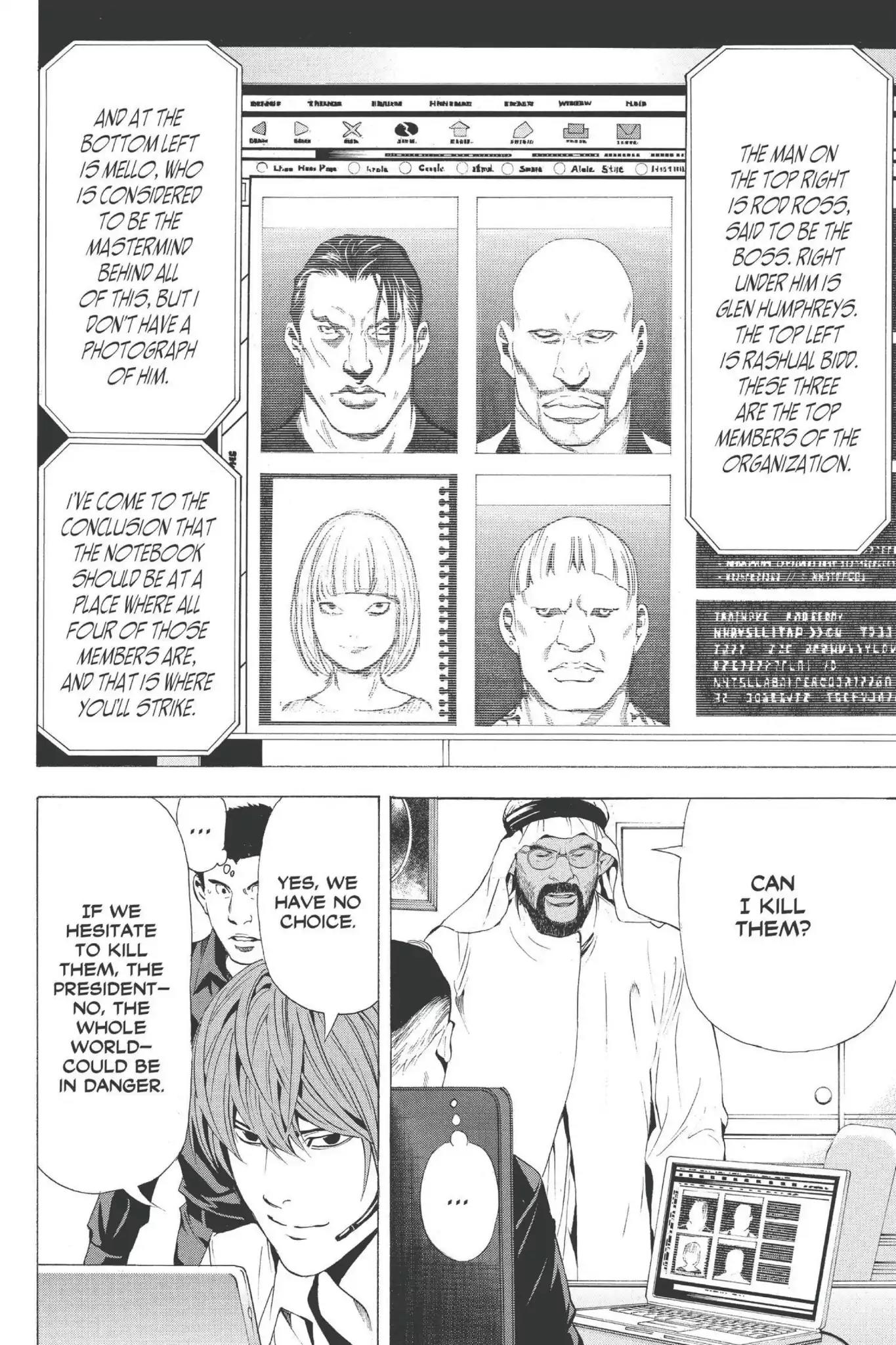 Death Note manga, chapter 69, page 6 of 22