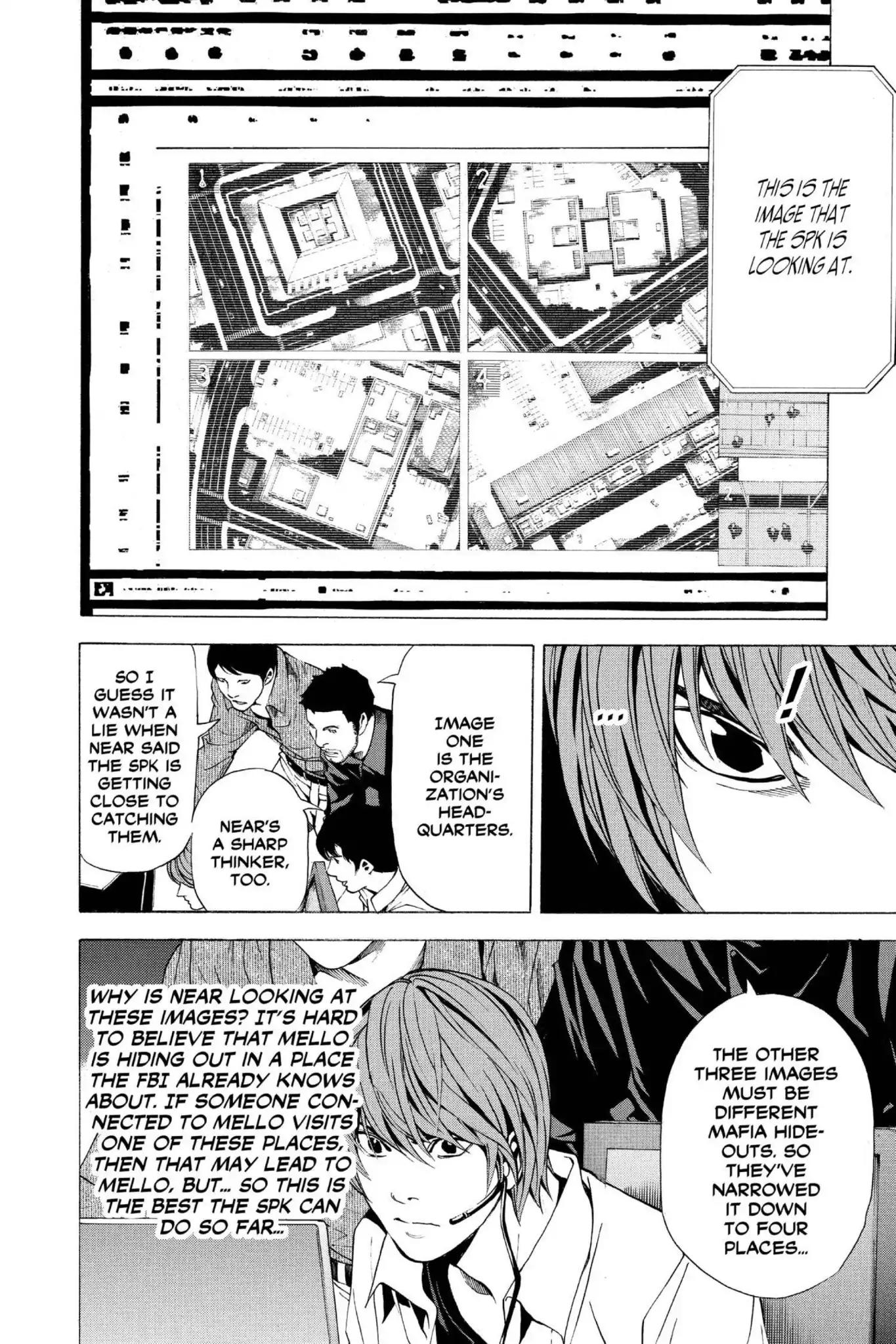 Death Note manga, chapter 69, page 8 of 22