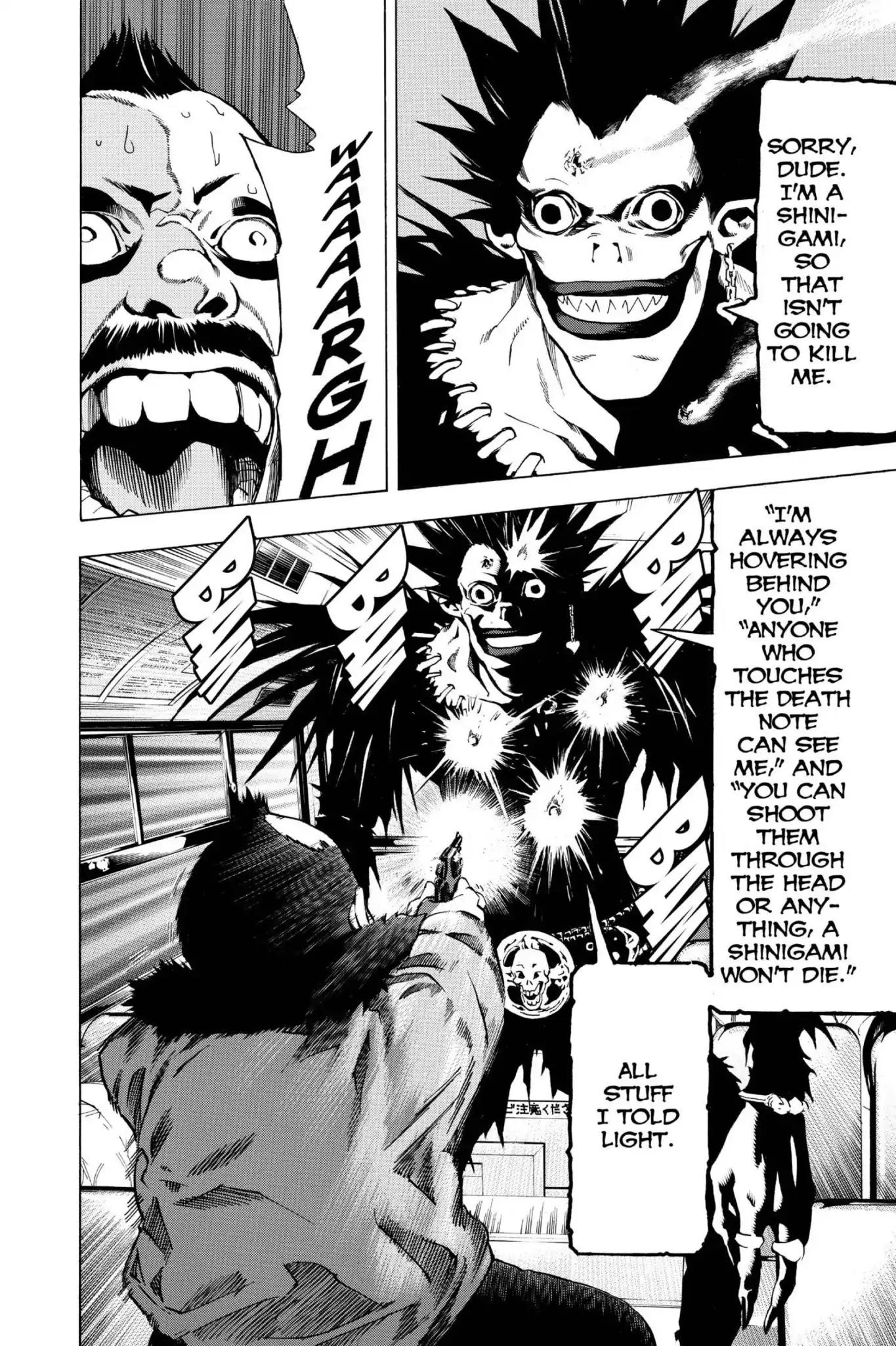Death Note manga, chapter 7, page 16 of 22