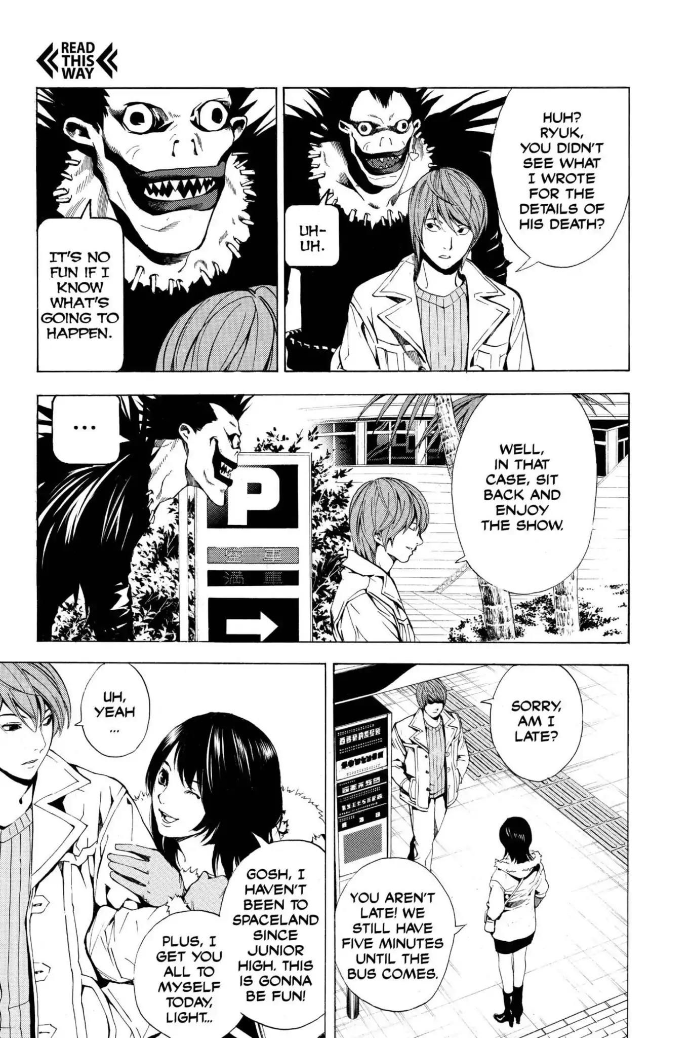 Death Note manga, chapter 7, page 3 of 22