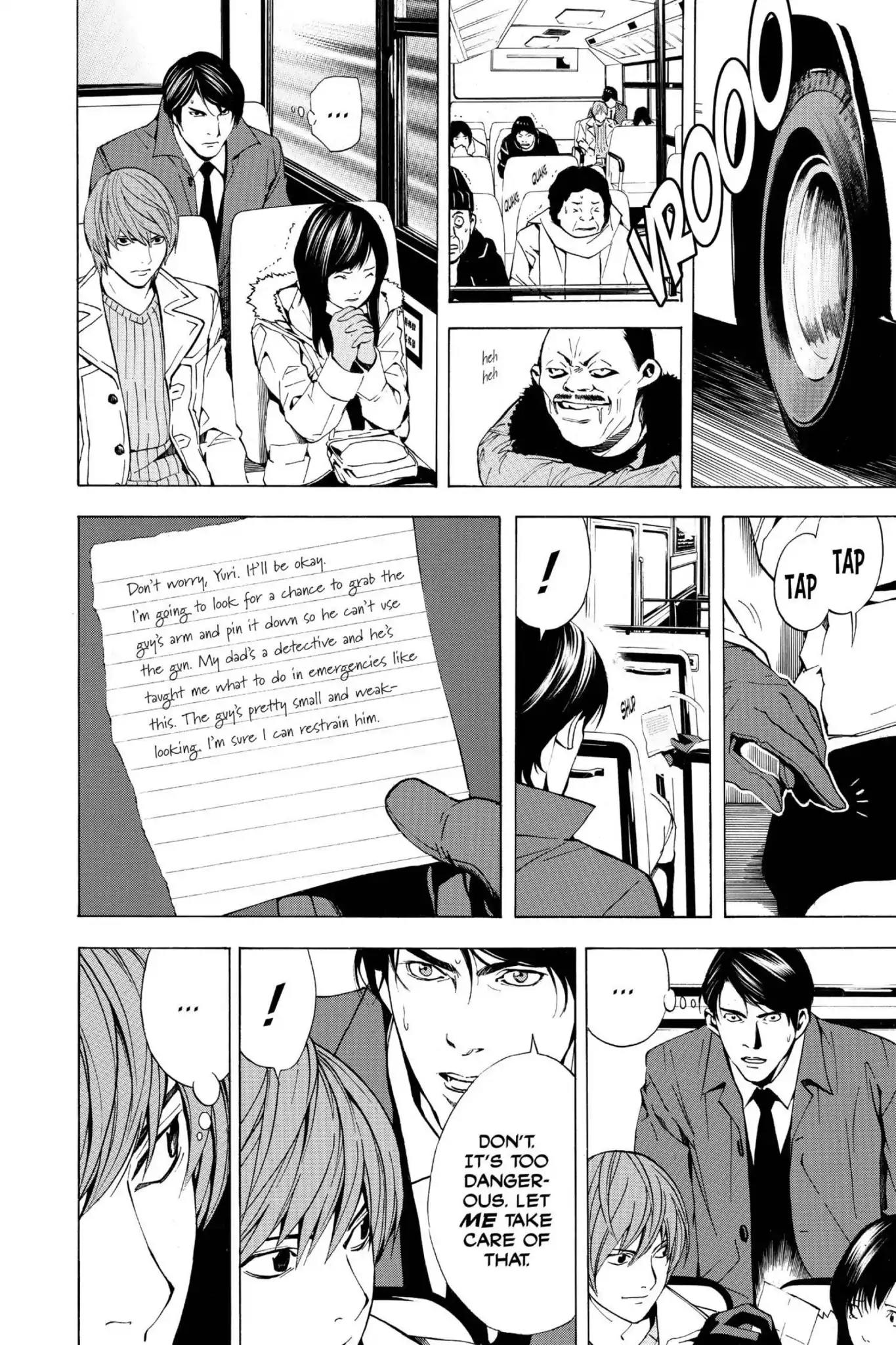 Death Note manga, chapter 7, page 8 of 22