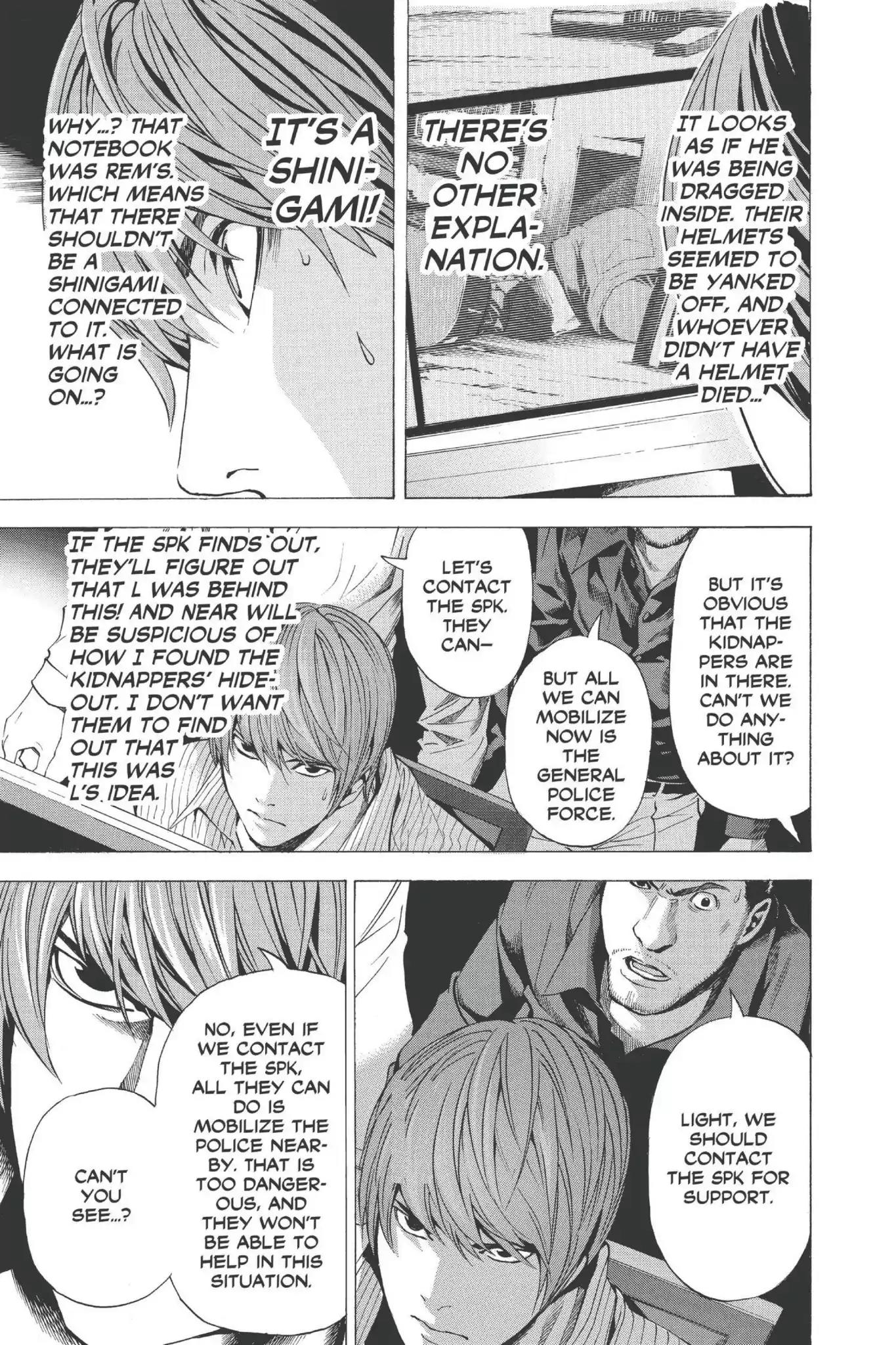 Death Note manga, chapter 70, page 15 of 24