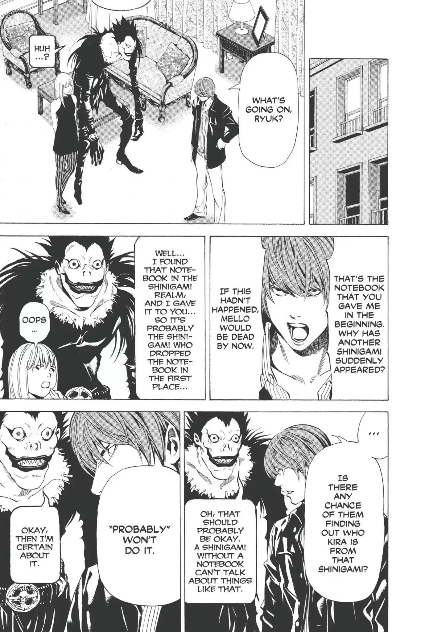 Death Note manga, chapter 70, page 17 of 24