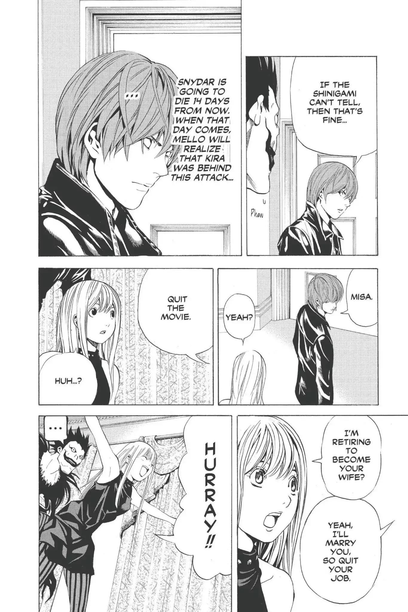 Death Note manga, chapter 70, page 18 of 24