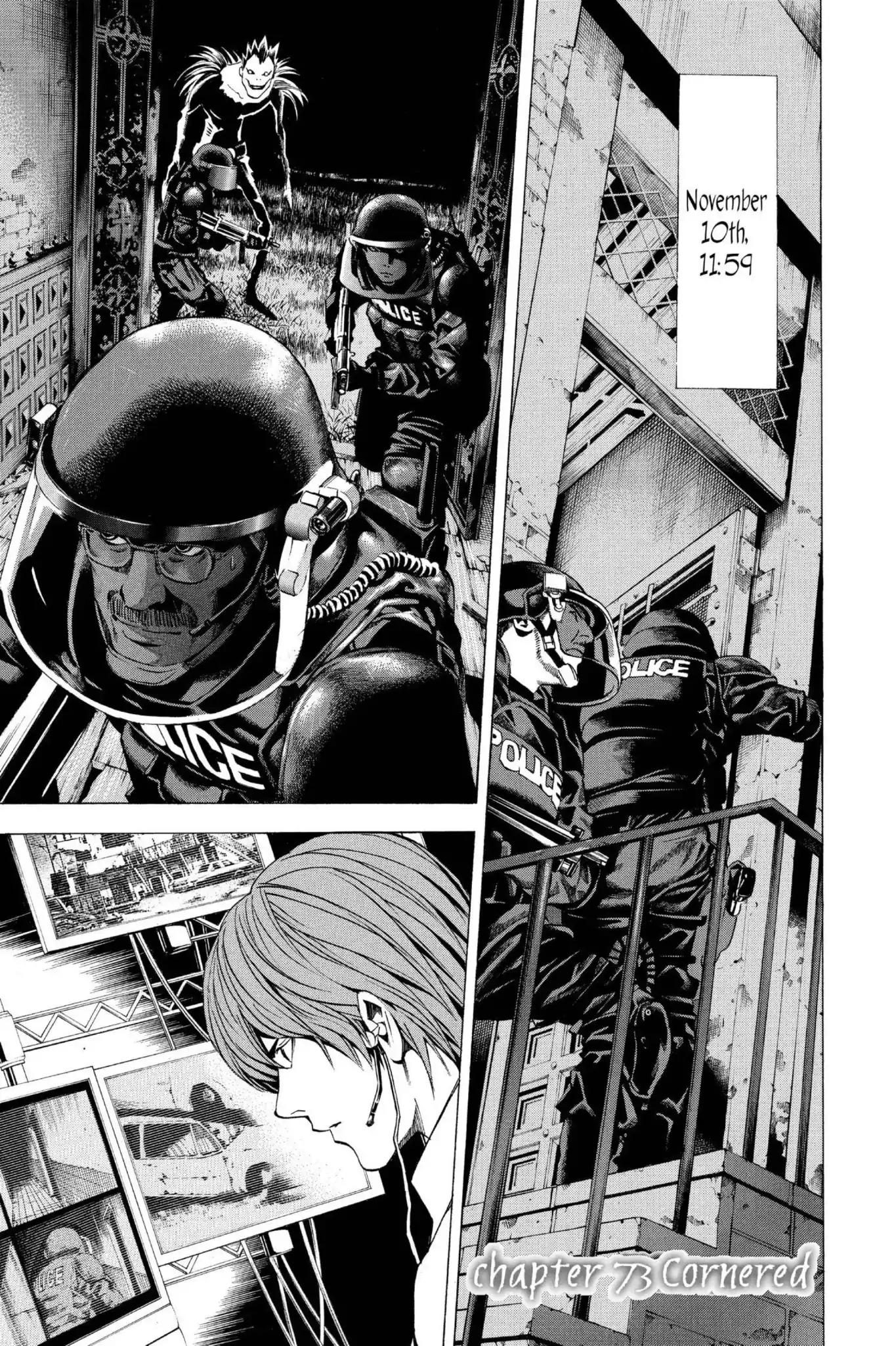 Death Note manga, chapter 73, page 1 of 20