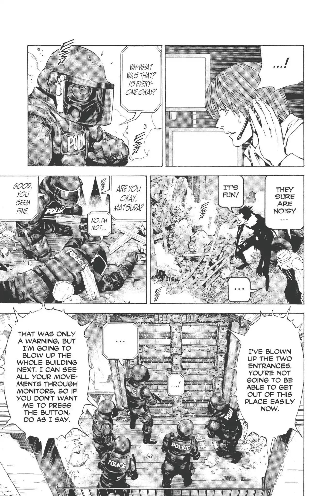 Death Note manga, chapter 73, page 11 of 20