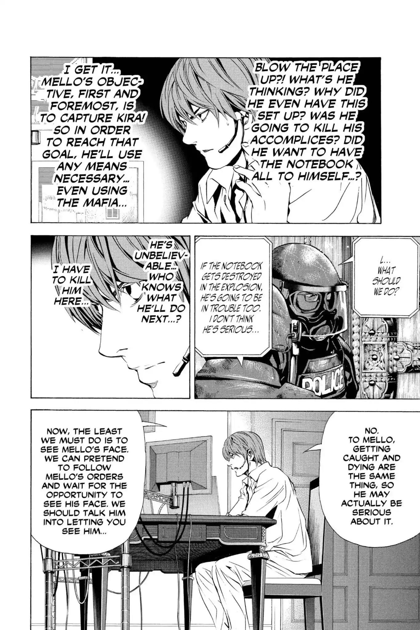 Death Note manga, chapter 73, page 12 of 20