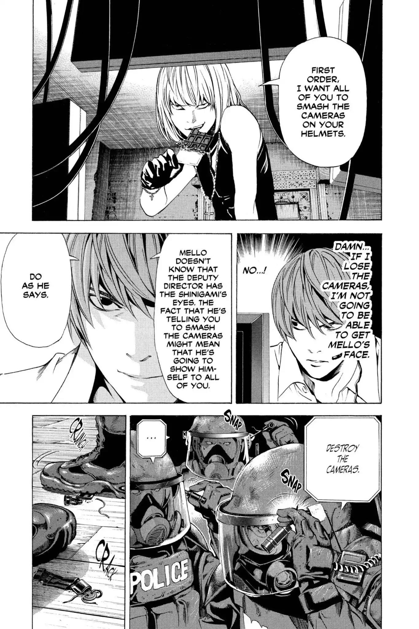 Death Note manga, chapter 73, page 13 of 20