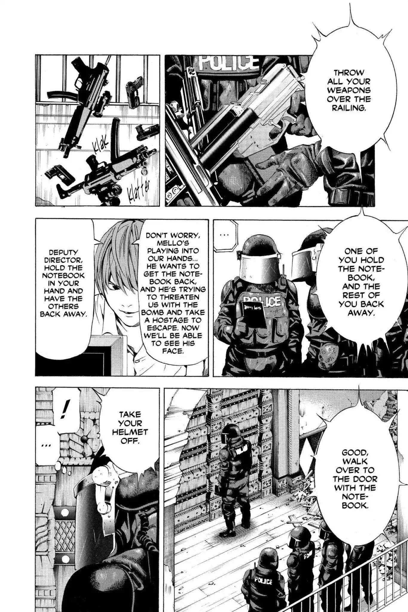 Death Note manga, chapter 73, page 14 of 20