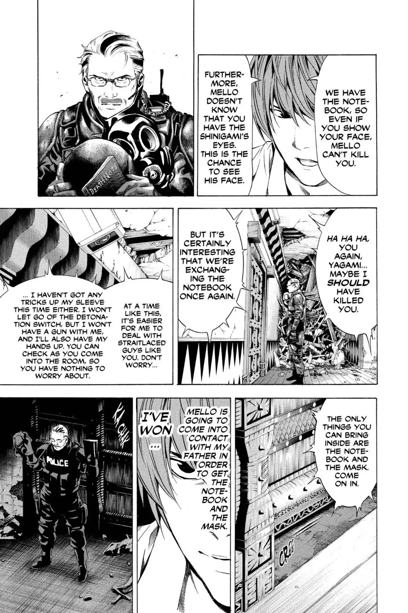 Death Note manga, chapter 73, page 15 of 20