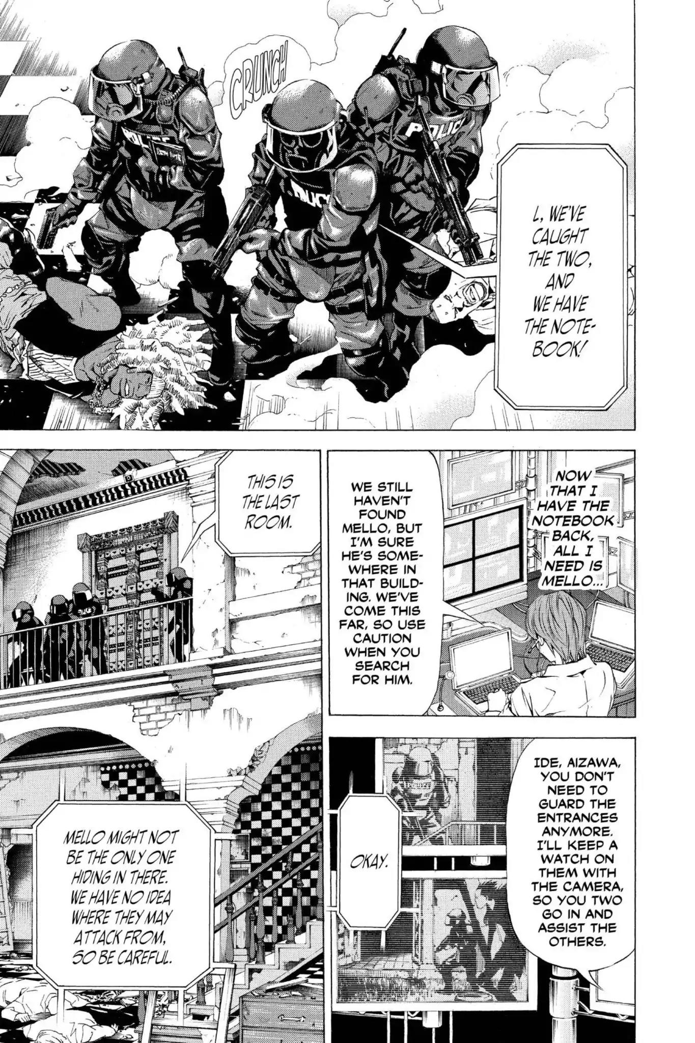 Death Note manga, chapter 73, page 9 of 20