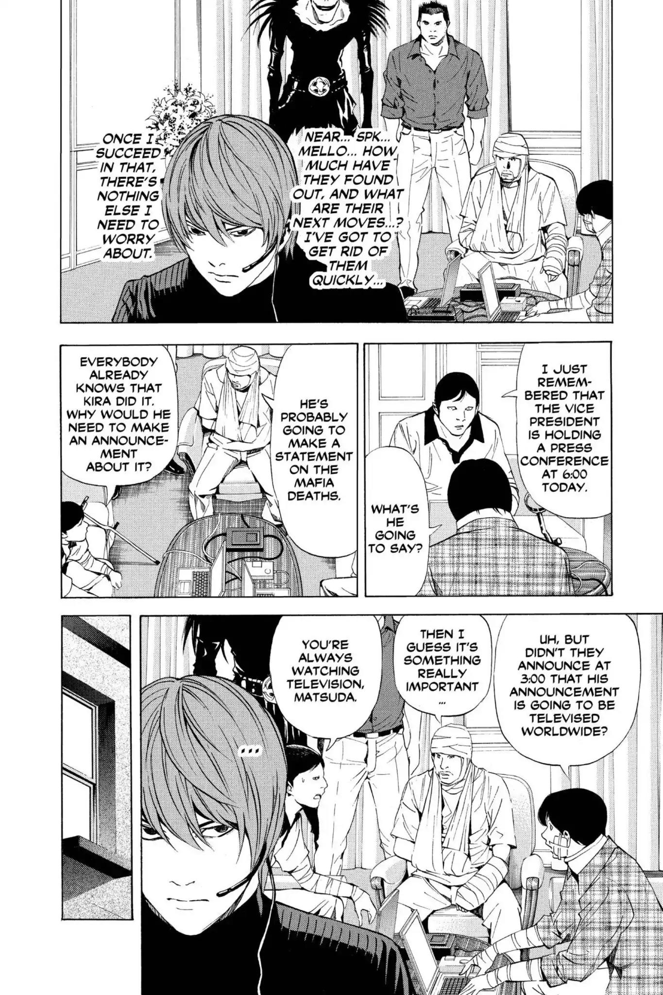 Death Note manga, chapter 75, page 10 of 22