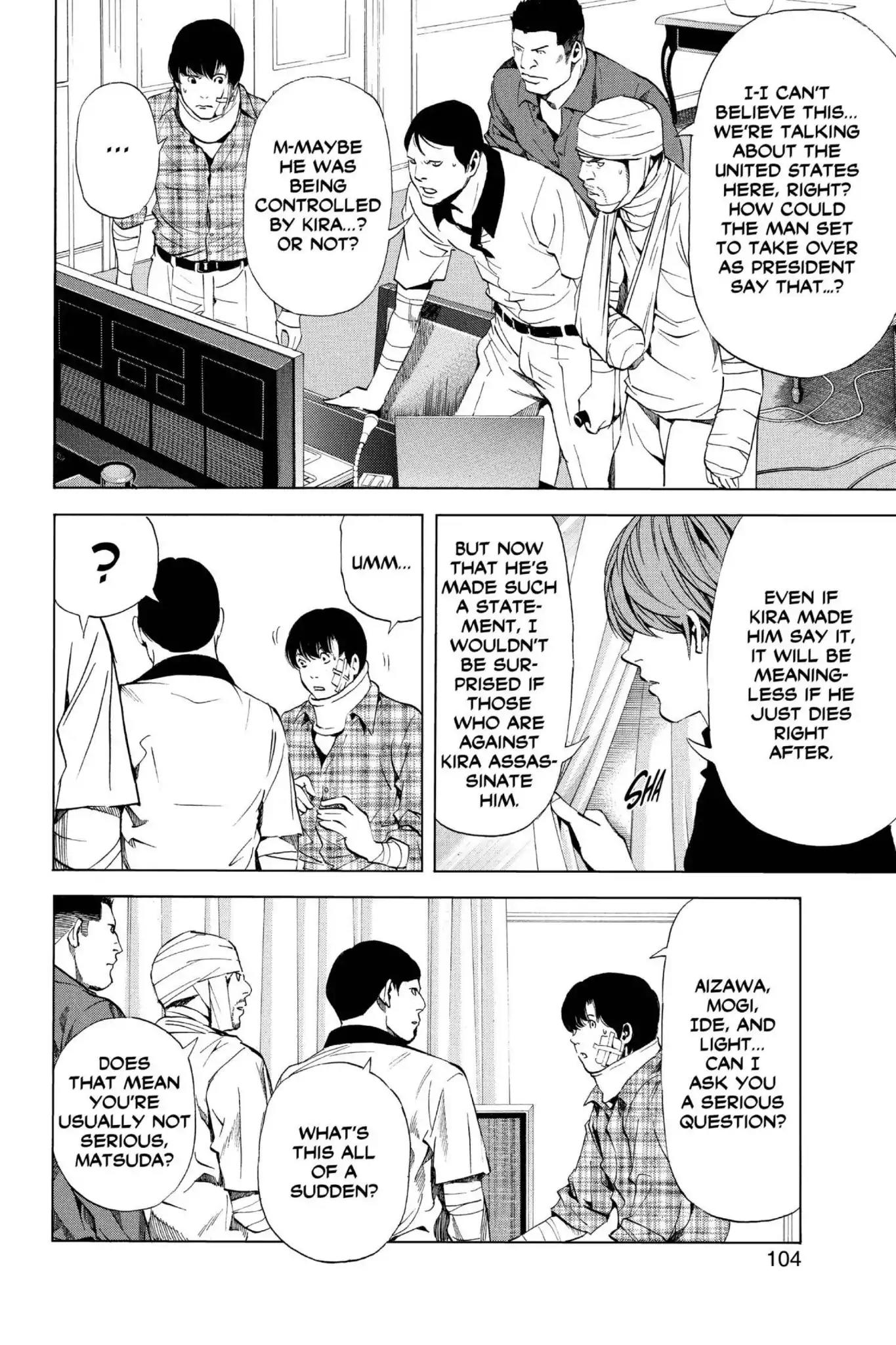 Death Note manga, chapter 75, page 16 of 22
