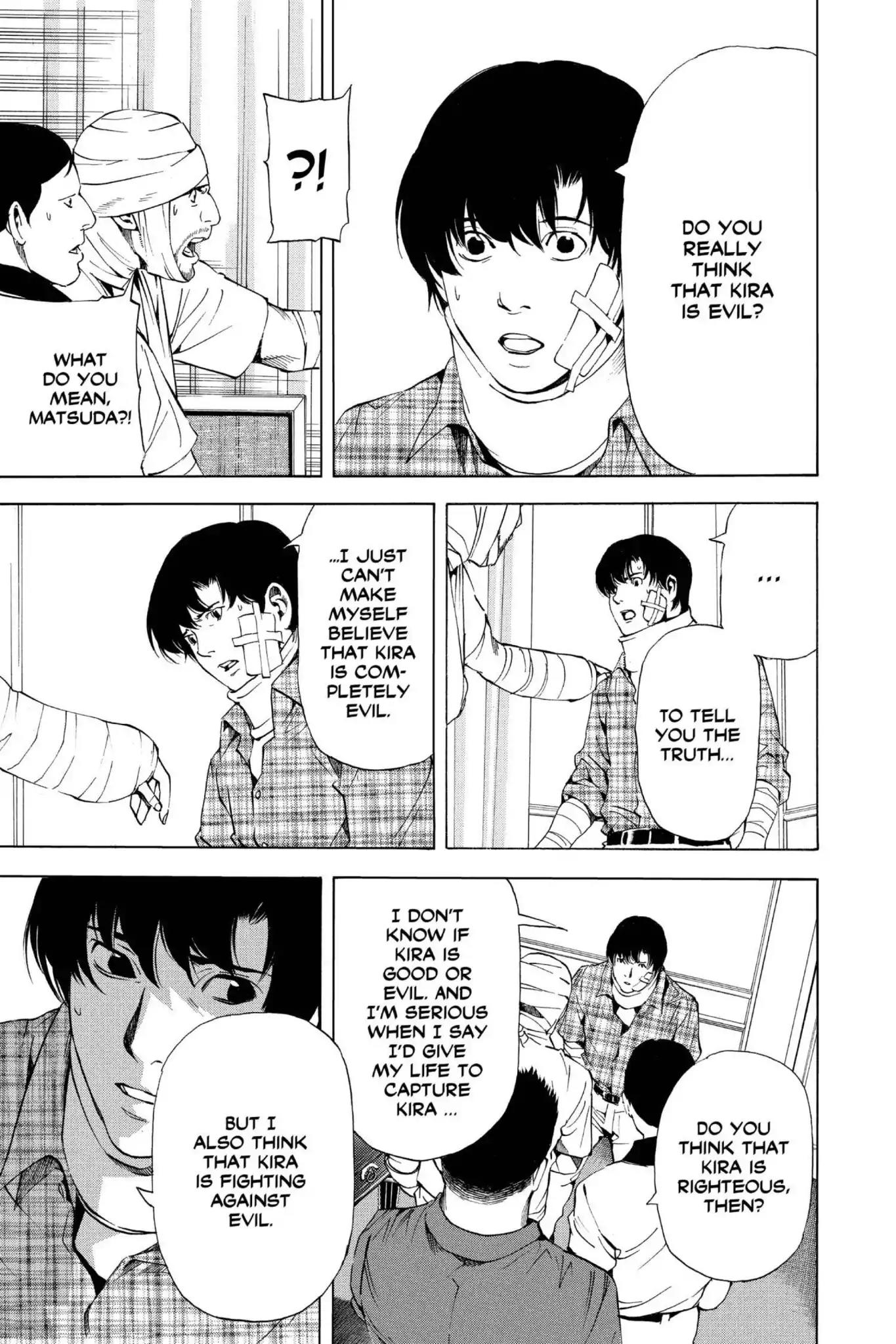 Death Note manga, chapter 75, page 17 of 22