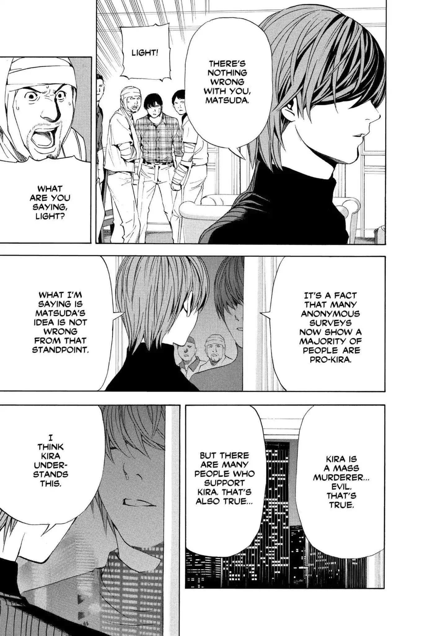 Death Note manga, chapter 75, page 19 of 22