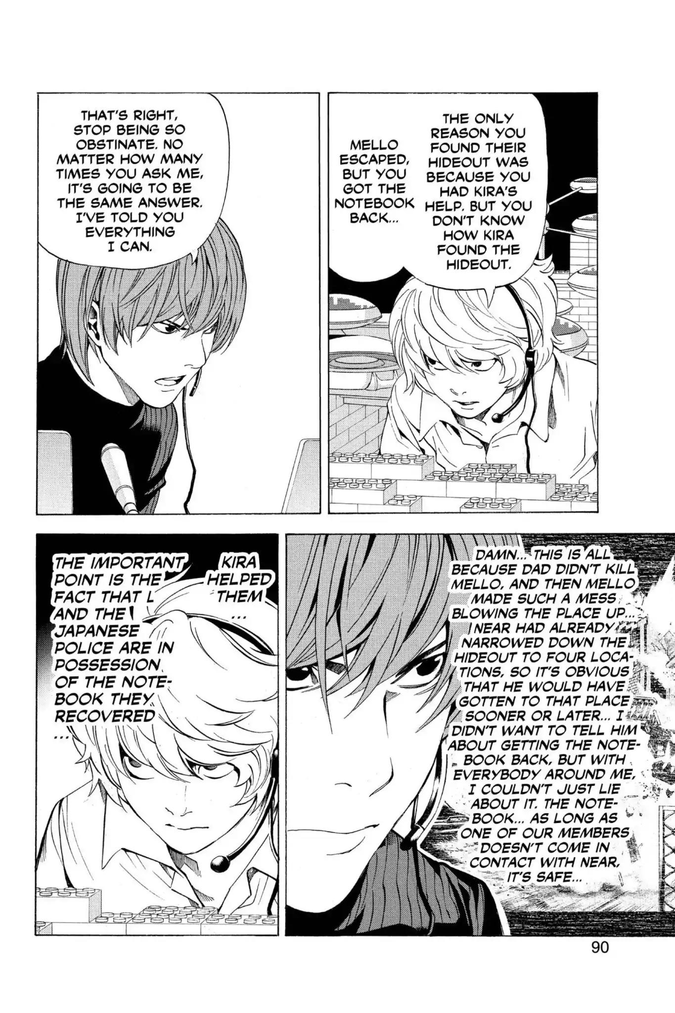 Death Note manga, chapter 75, page 2 of 22