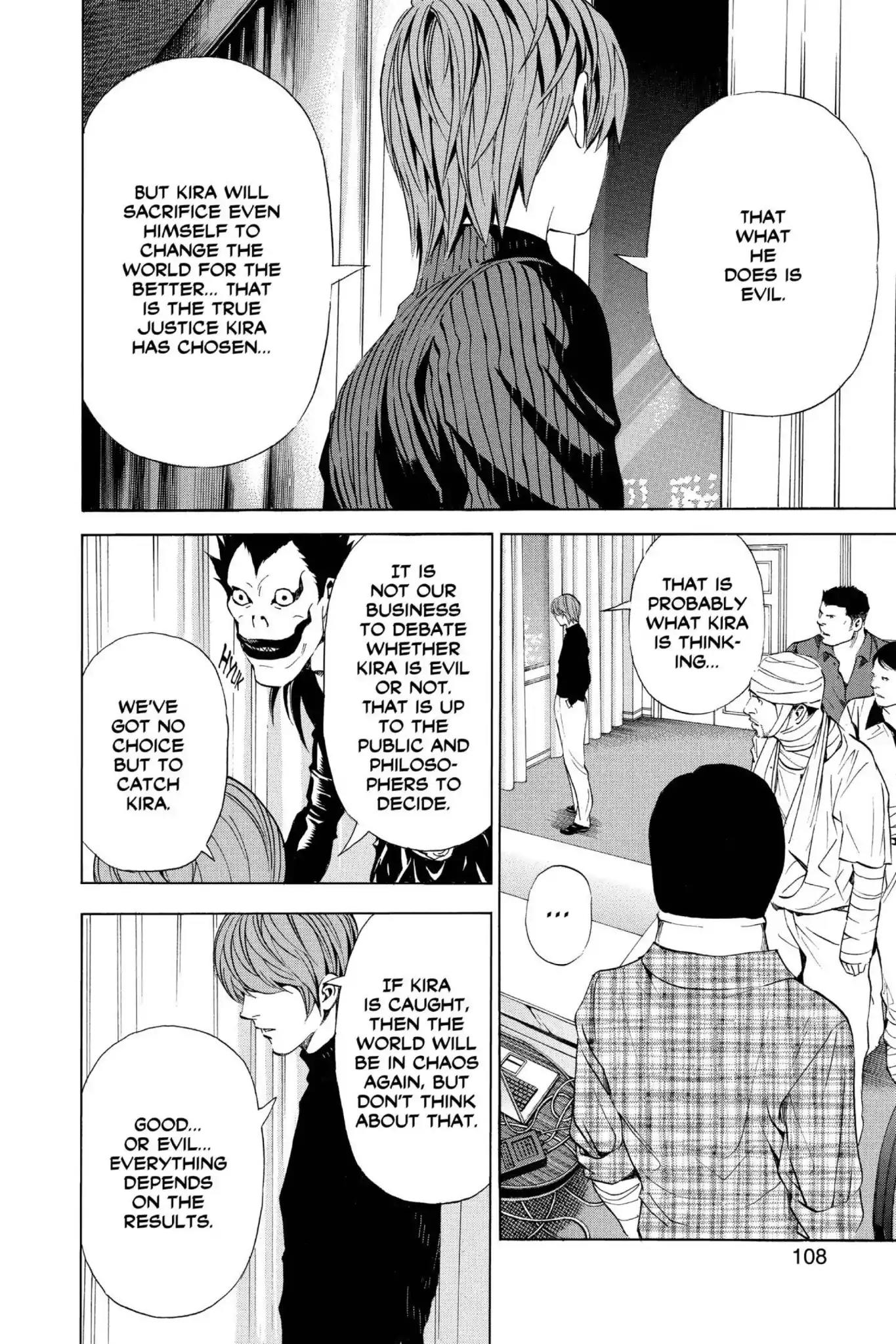 Death Note manga, chapter 75, page 20 of 22