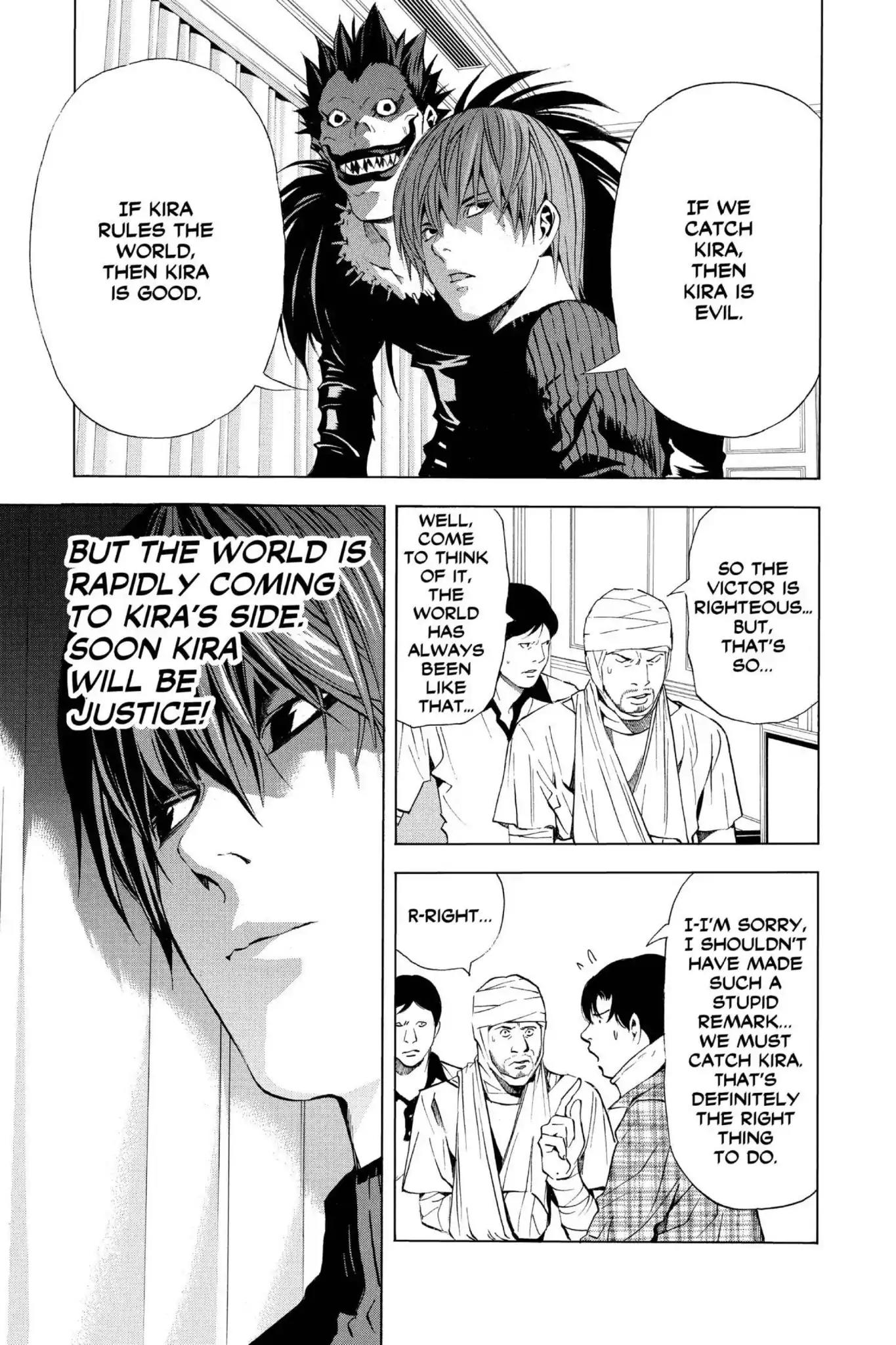 Death Note manga, chapter 75, page 21 of 22