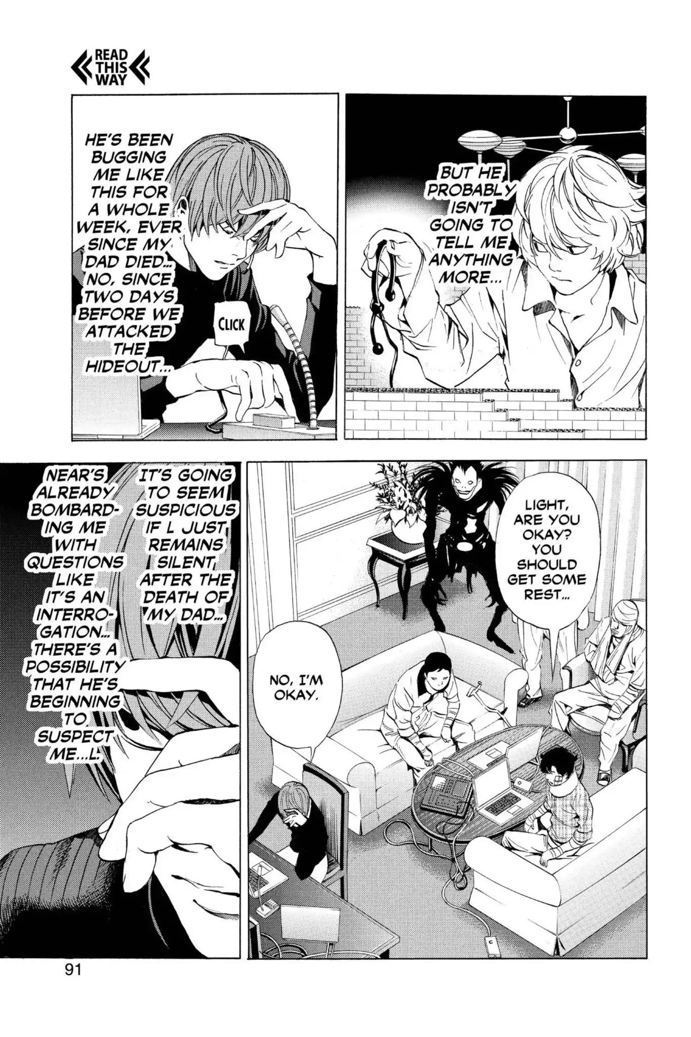 Death Note manga, chapter 75, page 3 of 22