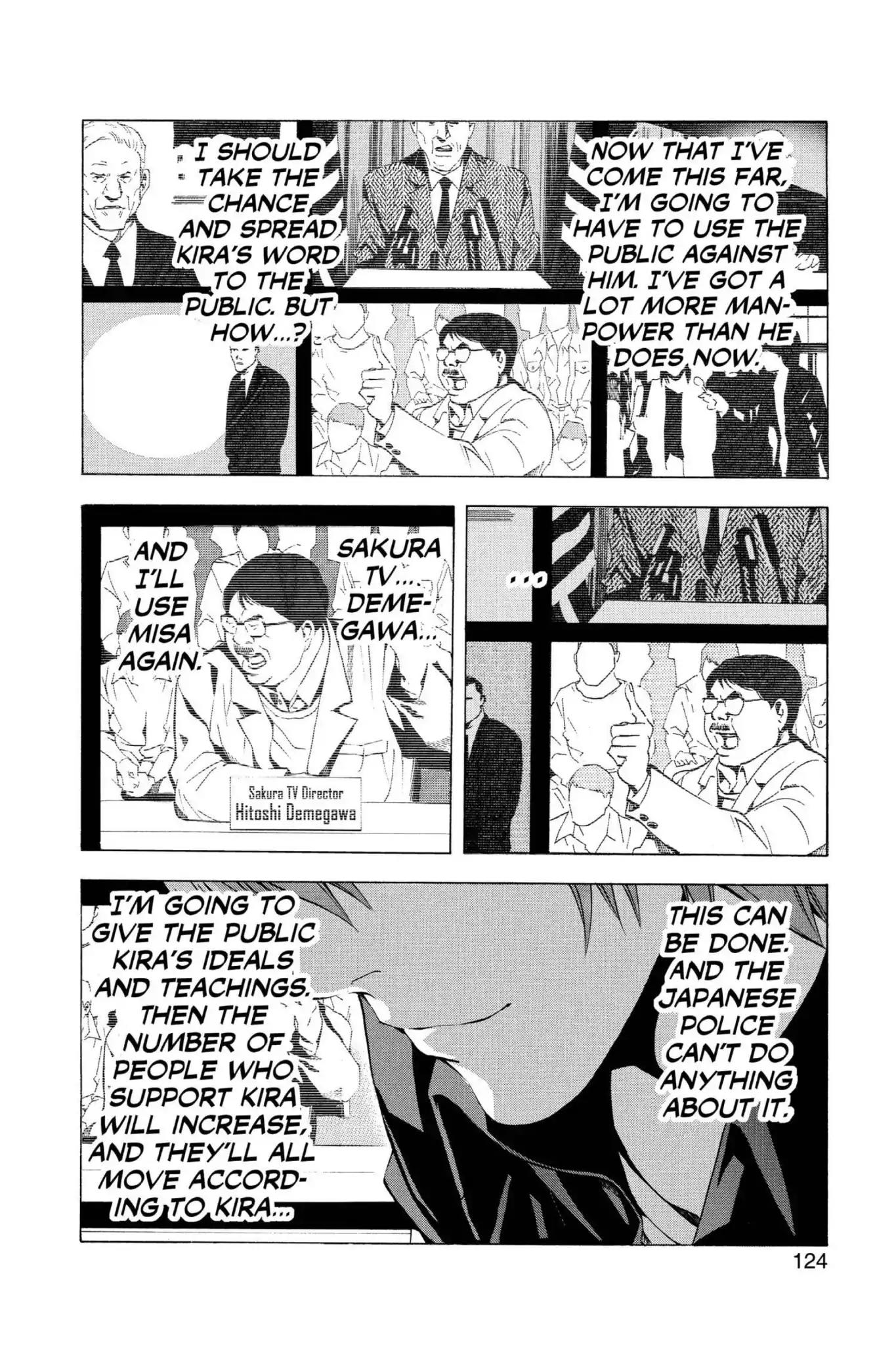 Death Note manga, chapter 76, page 14 of 22