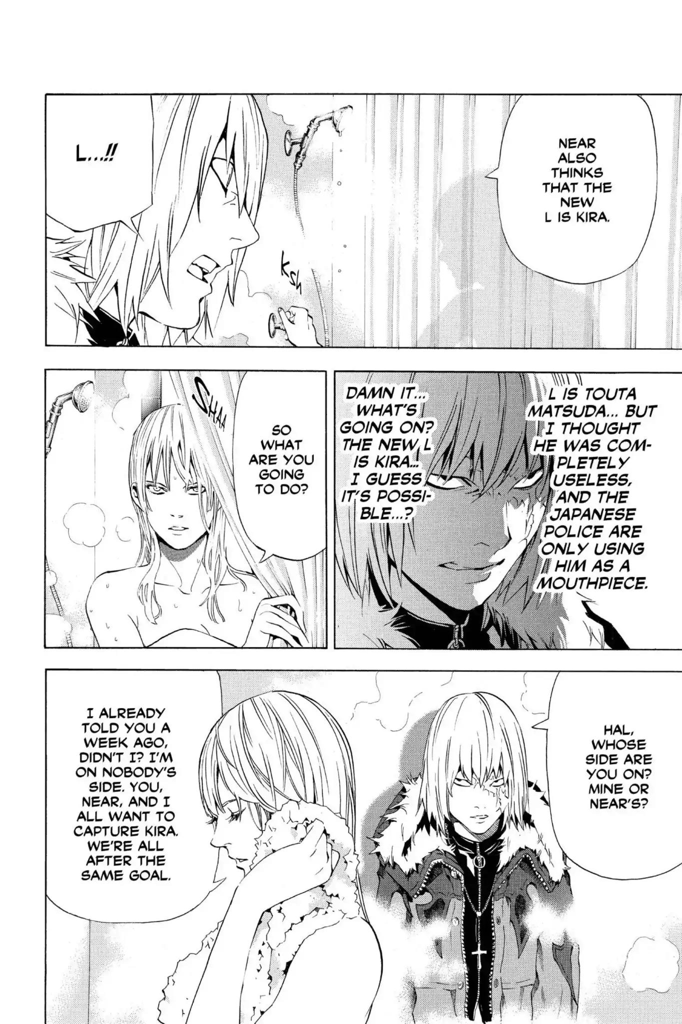 Death Note manga, chapter 76, page 18 of 22