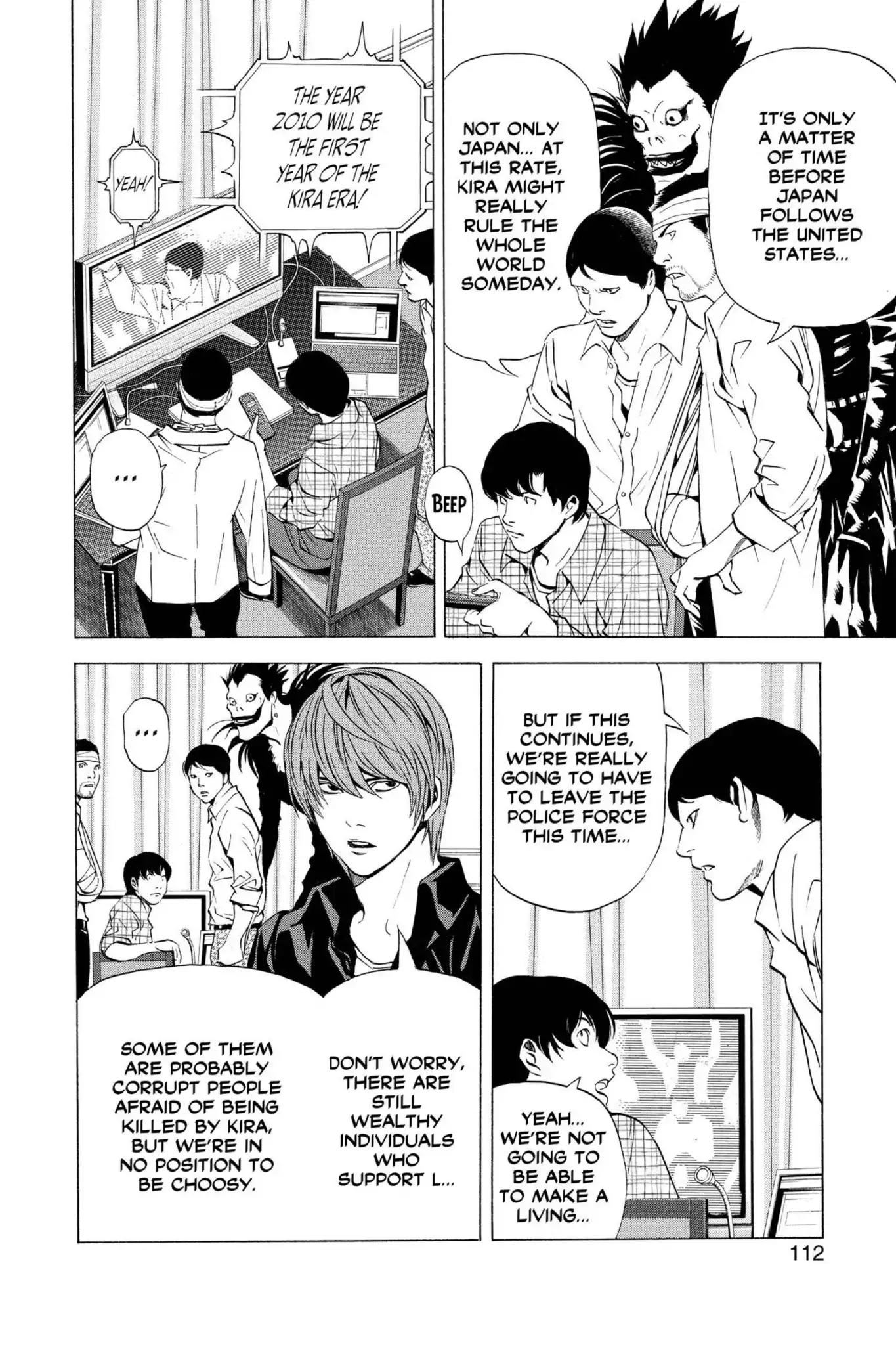 Death Note manga, chapter 76, page 2 of 22