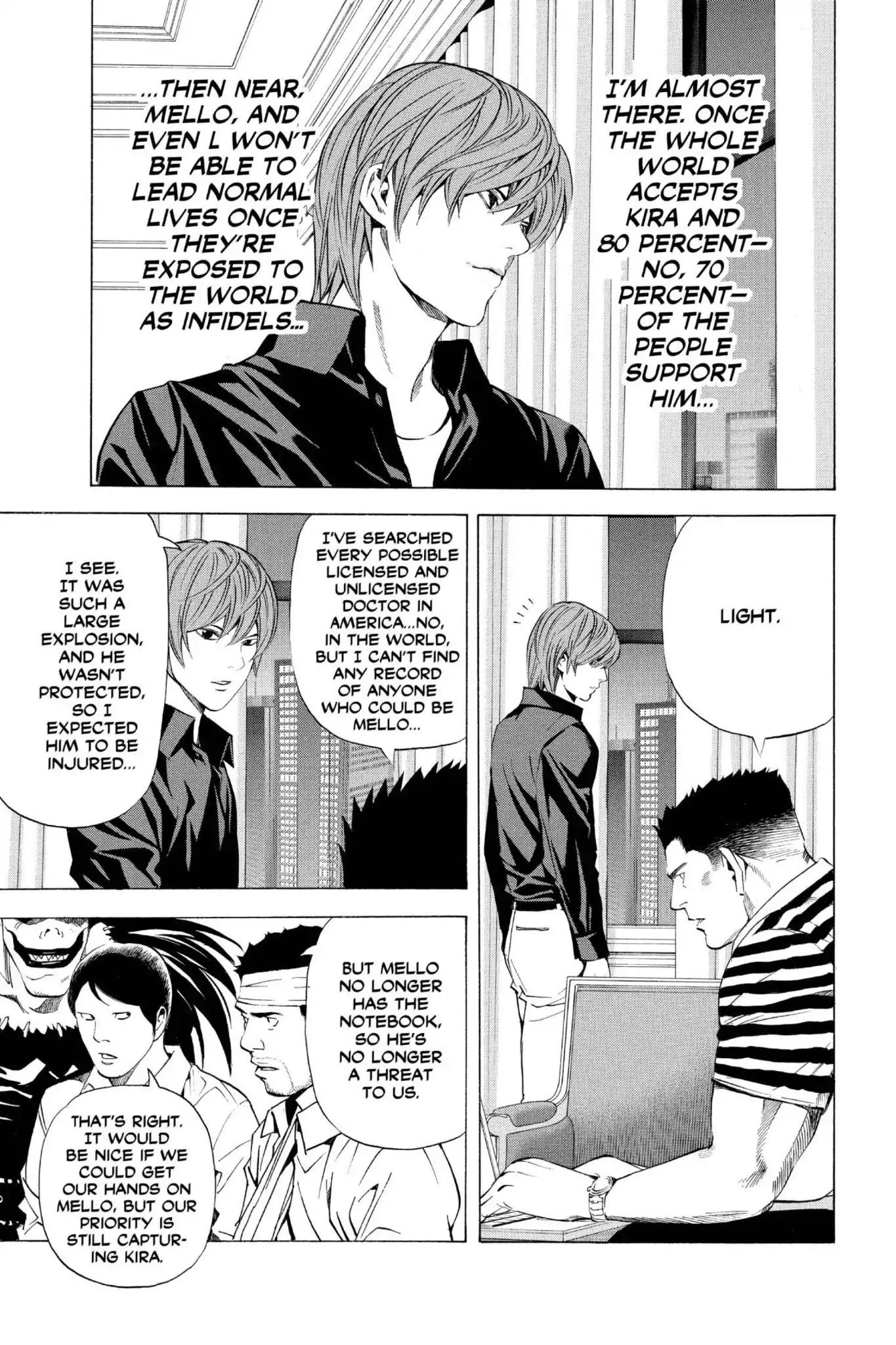 Death Note manga, chapter 76, page 3 of 22