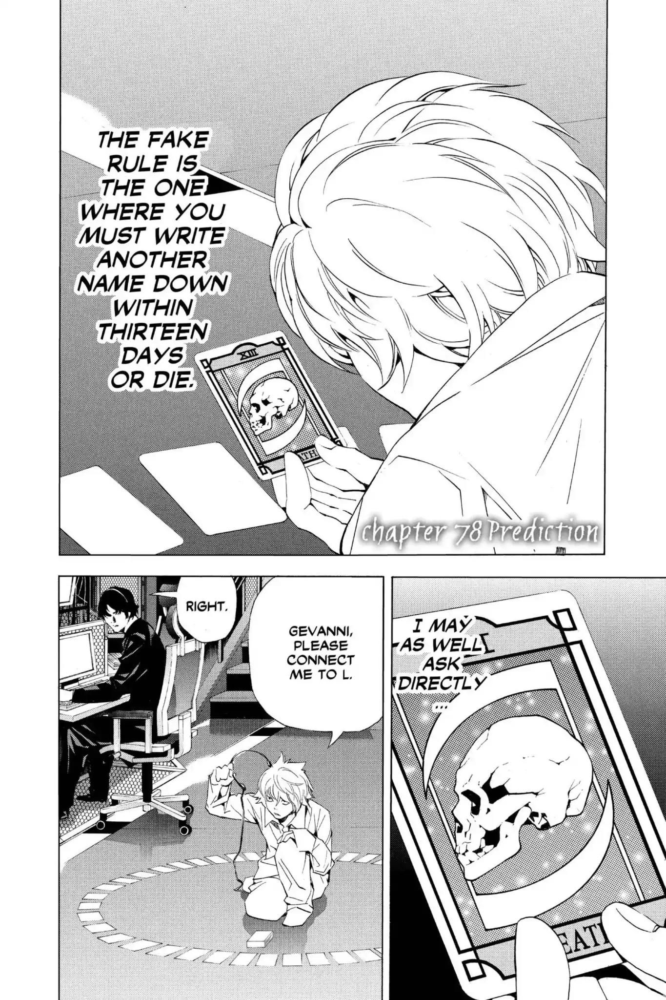 Death Note Chapter 78 page 2 - Chapter 78: Prediction