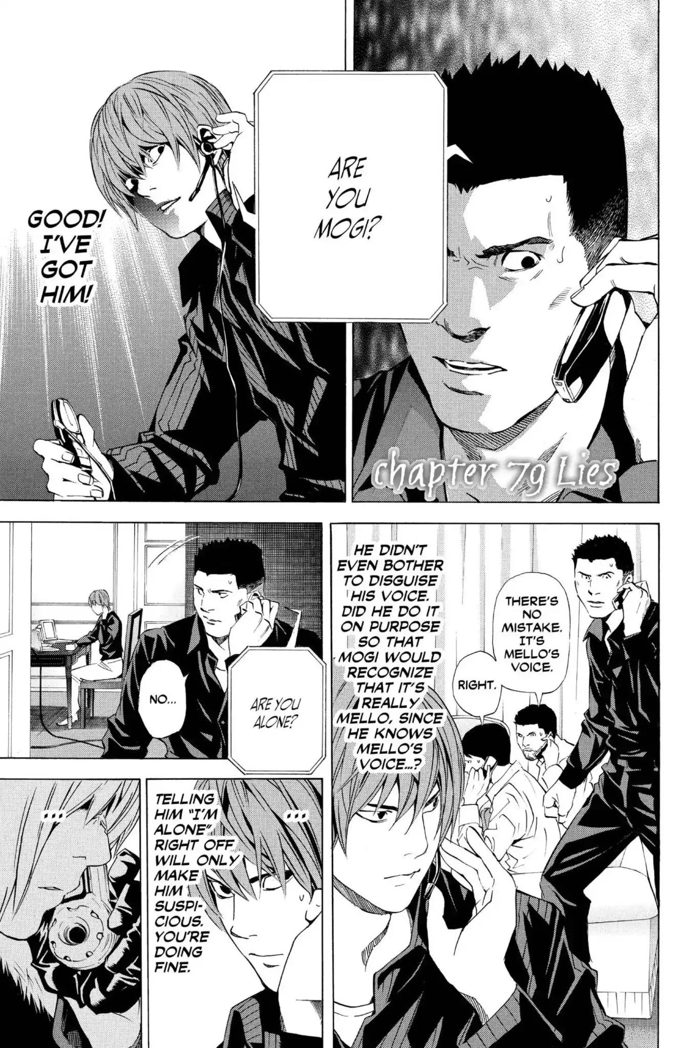 Death Note manga, chapter 79, page 1 of 22