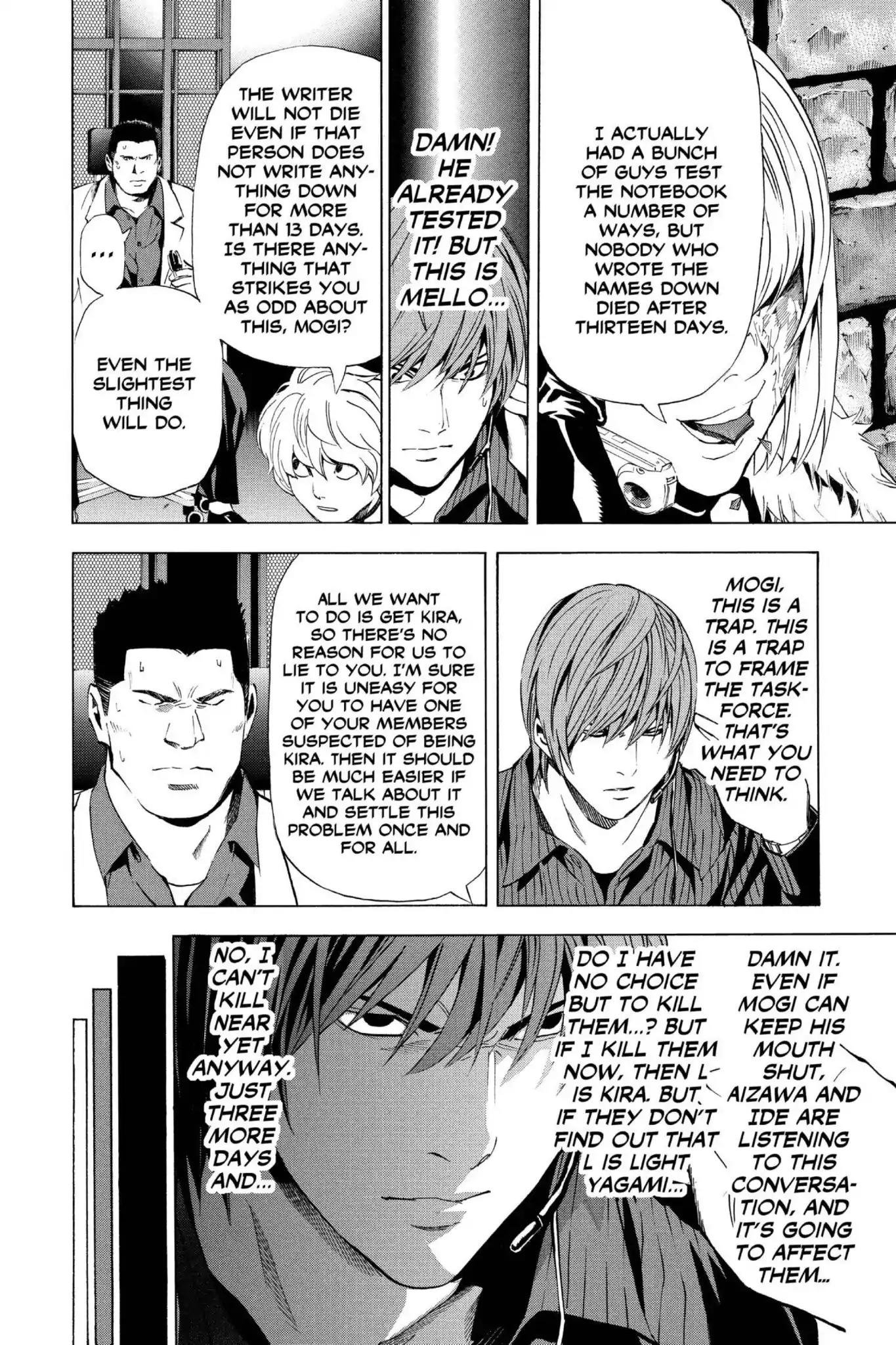 Death Note manga, chapter 79, page 16 of 22