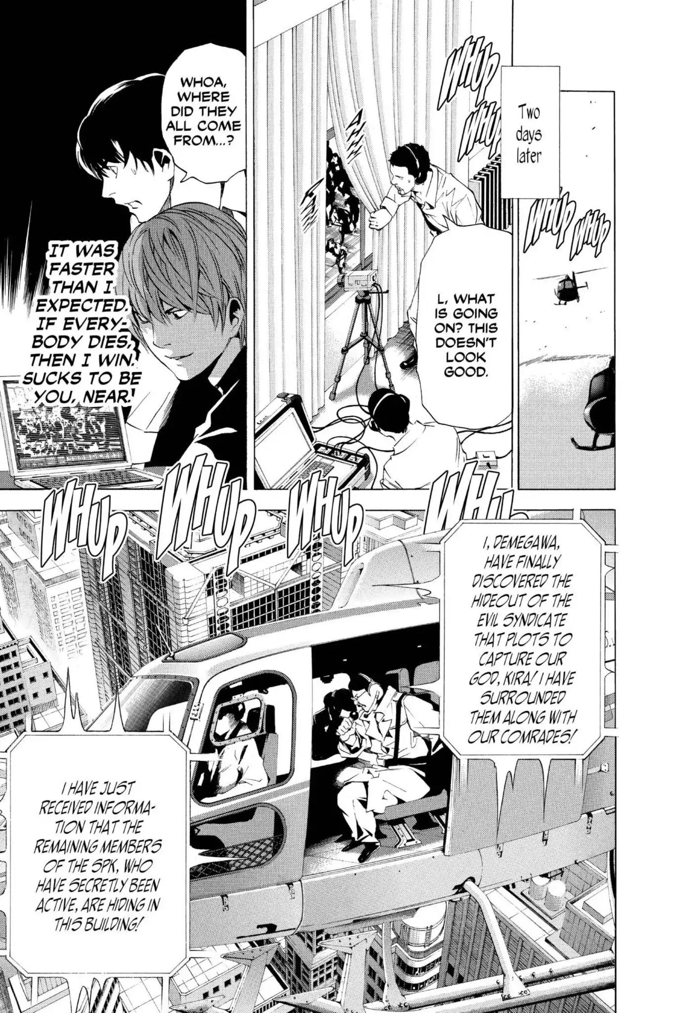 Death Note manga, chapter 79, page 17 of 22