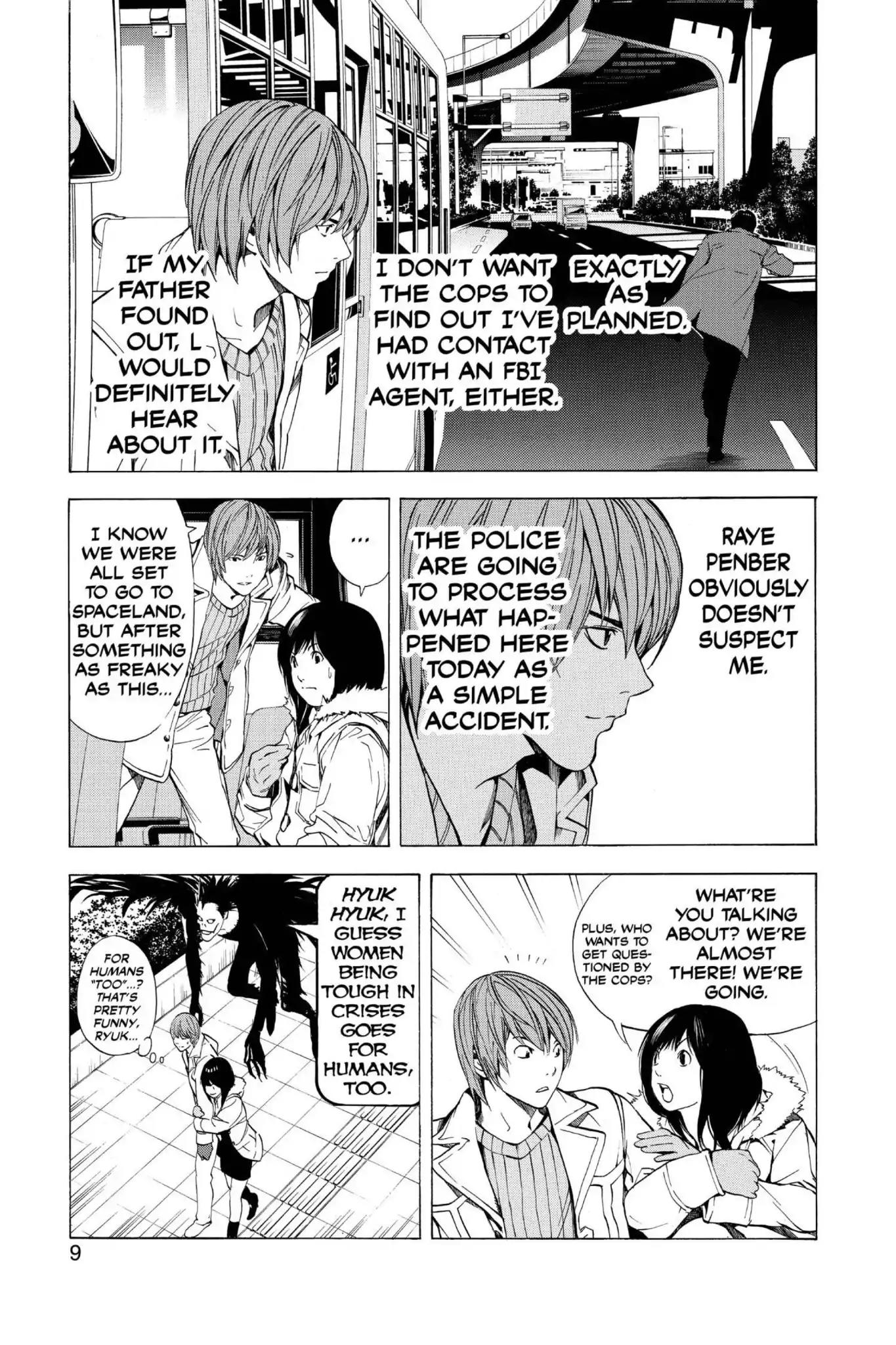 Death Note manga, chapter 8, page 10 of 27