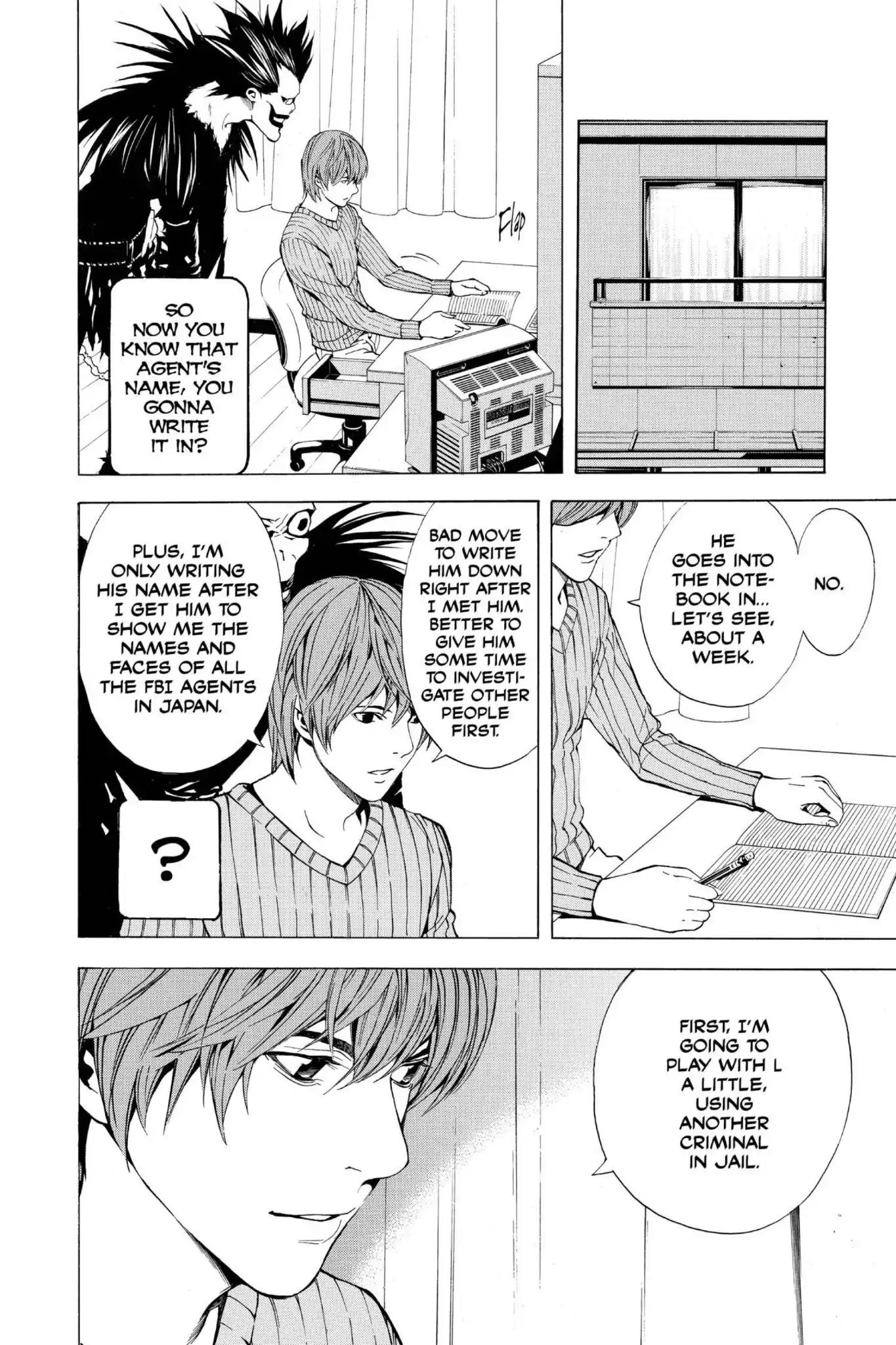 Death Note manga, chapter 8, page 15 of 27