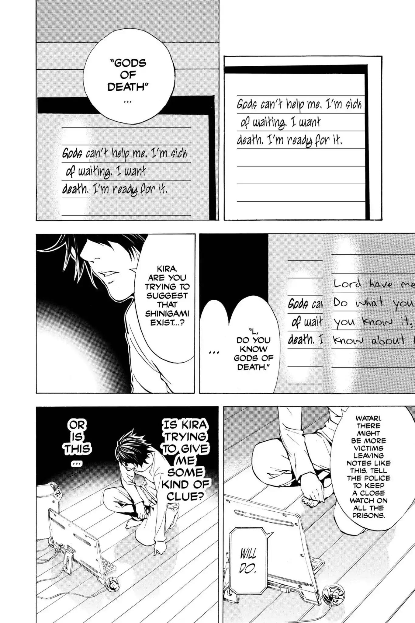 Death Note manga, chapter 8, page 17 of 27